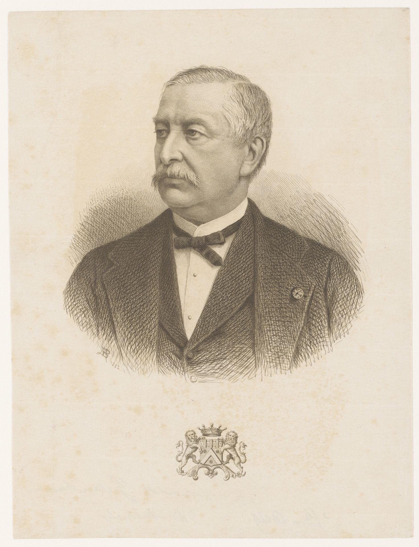 Portret van Gustave van Havre by Jean Baptiste Pierre Michiels