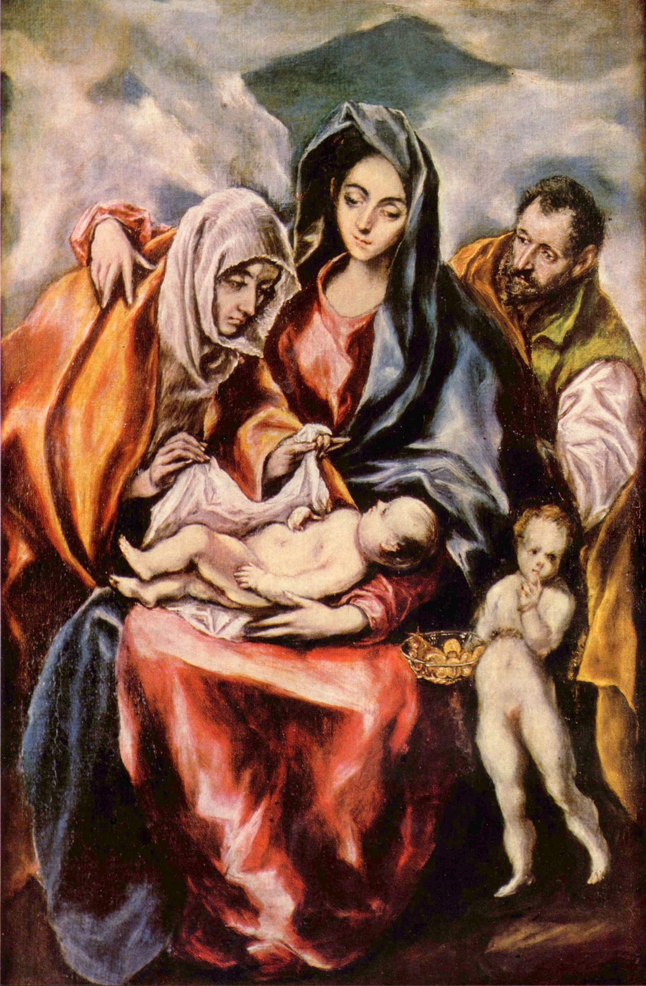 The Holy Family with St. Anne and the Young St. John the Baptist by El Greco (Domenikos Theotokopoulos)