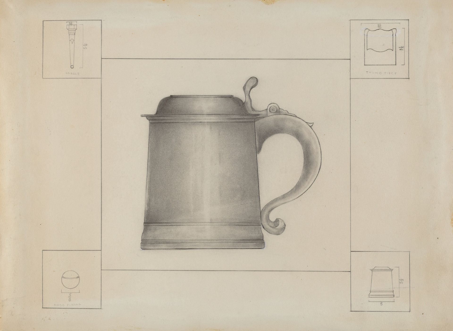 Pewter Tankard by Henry Meyers
