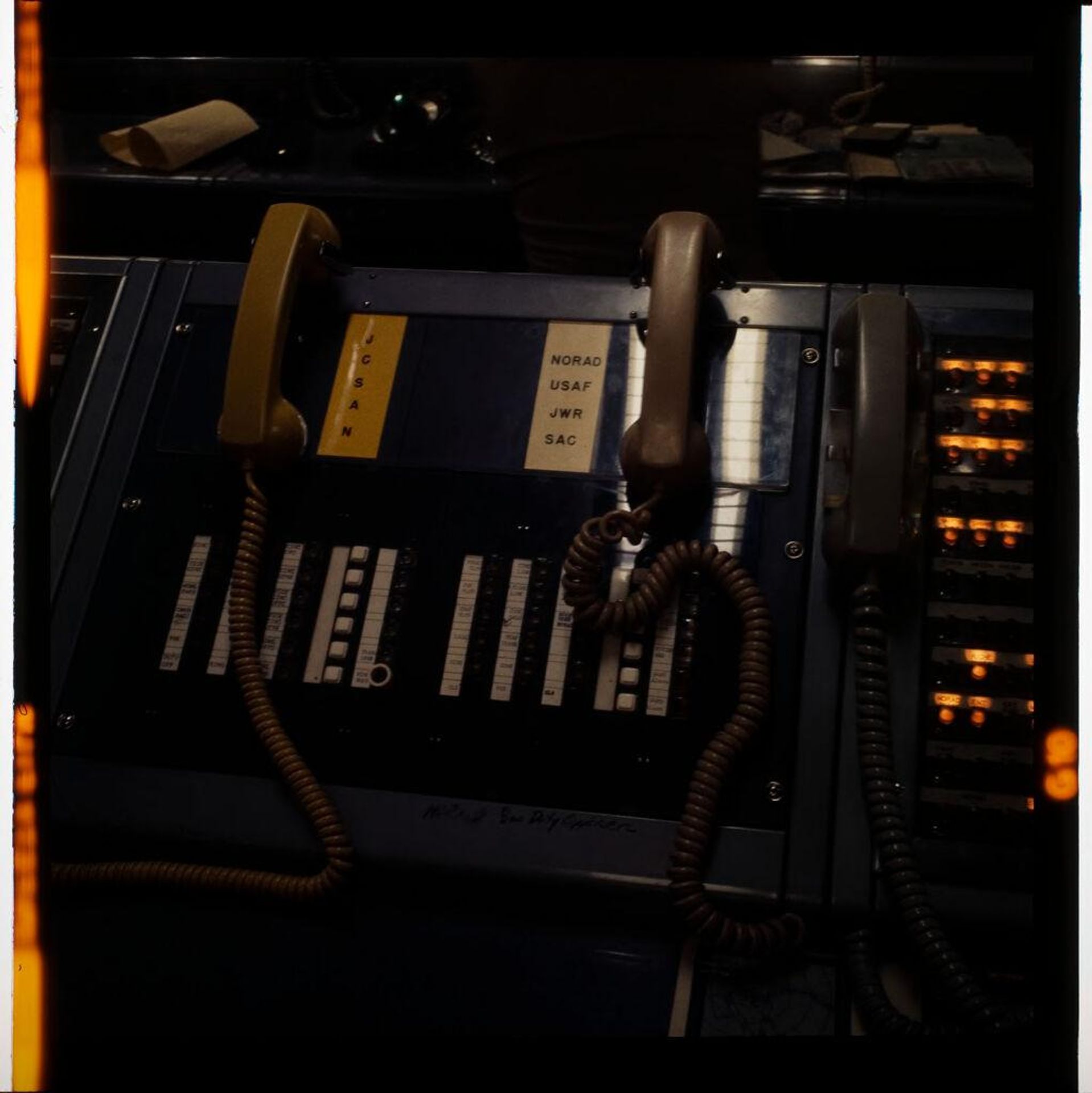 Untitled (government telephones with many buttons) by Jack Gould