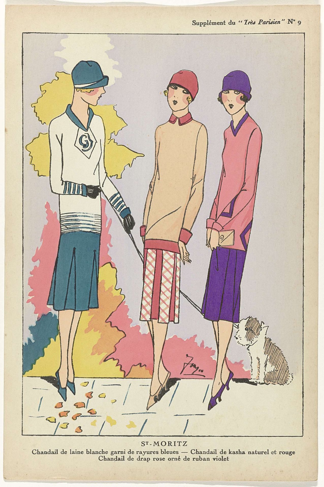 Très Parisien, 1925,  No. 9, Supplément. ST. MORITZ by G-P. Joumard