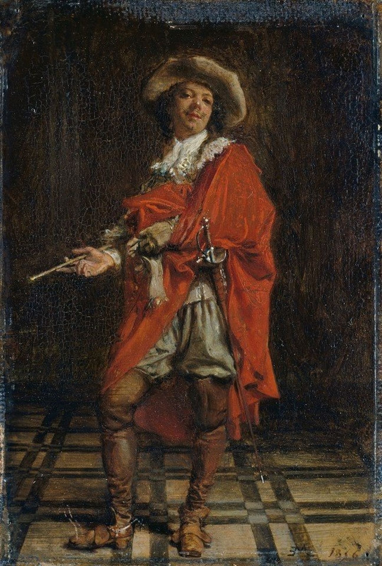 A Cavalier; Time of Louis XIV by Ernest Meissonier