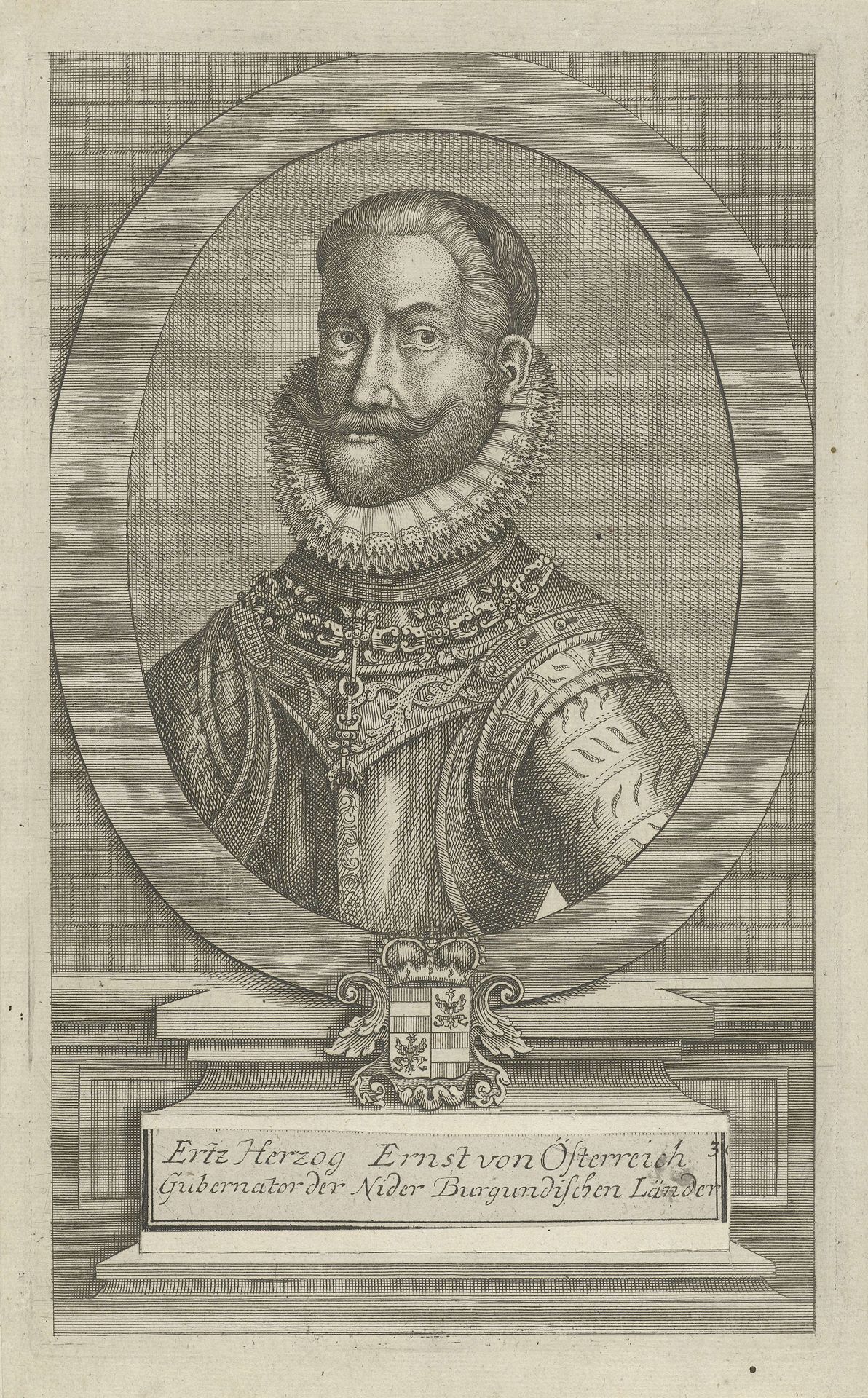 Portret van Ernst van Oostenrijk by Jan Lauwryn Krafft