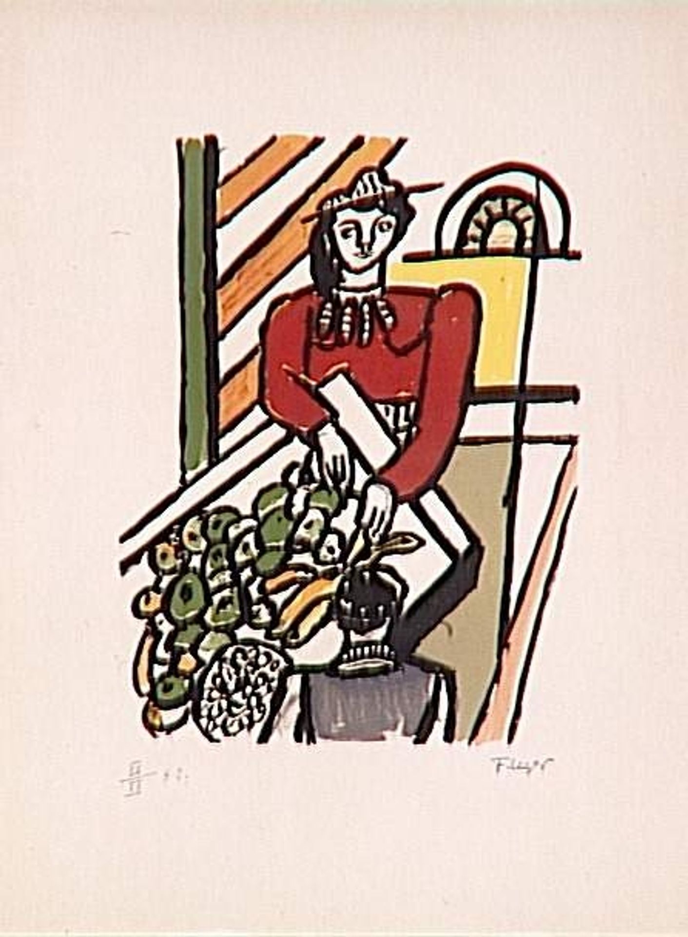 The Merchant of Four Seasons by Fernand Léger