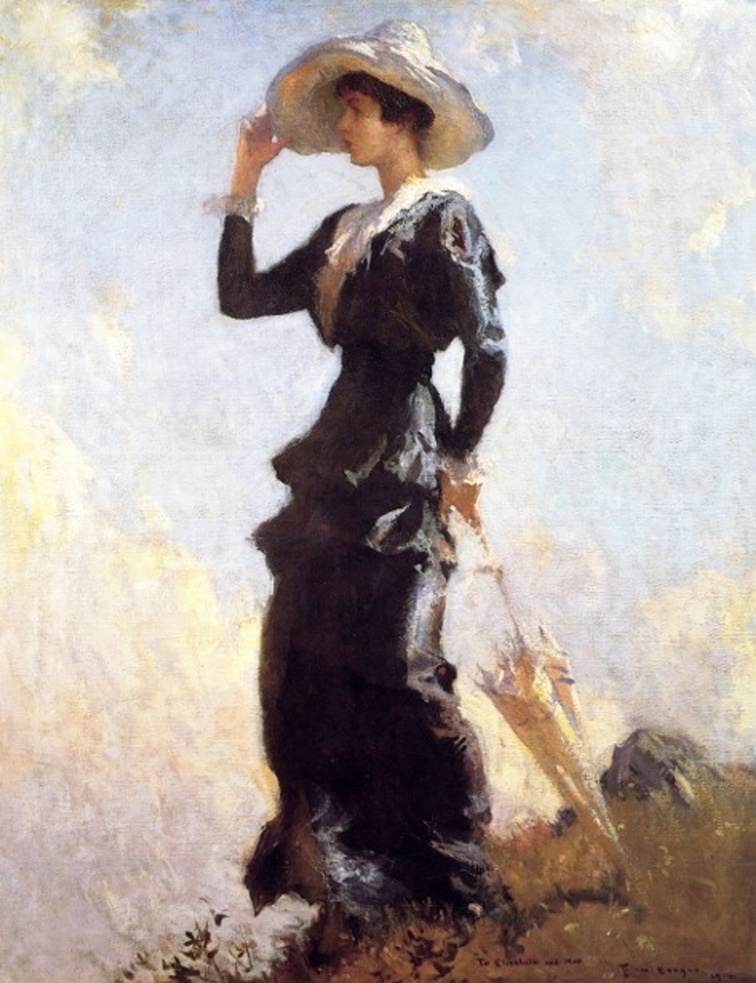 The Hill Top by Frank W. Benson