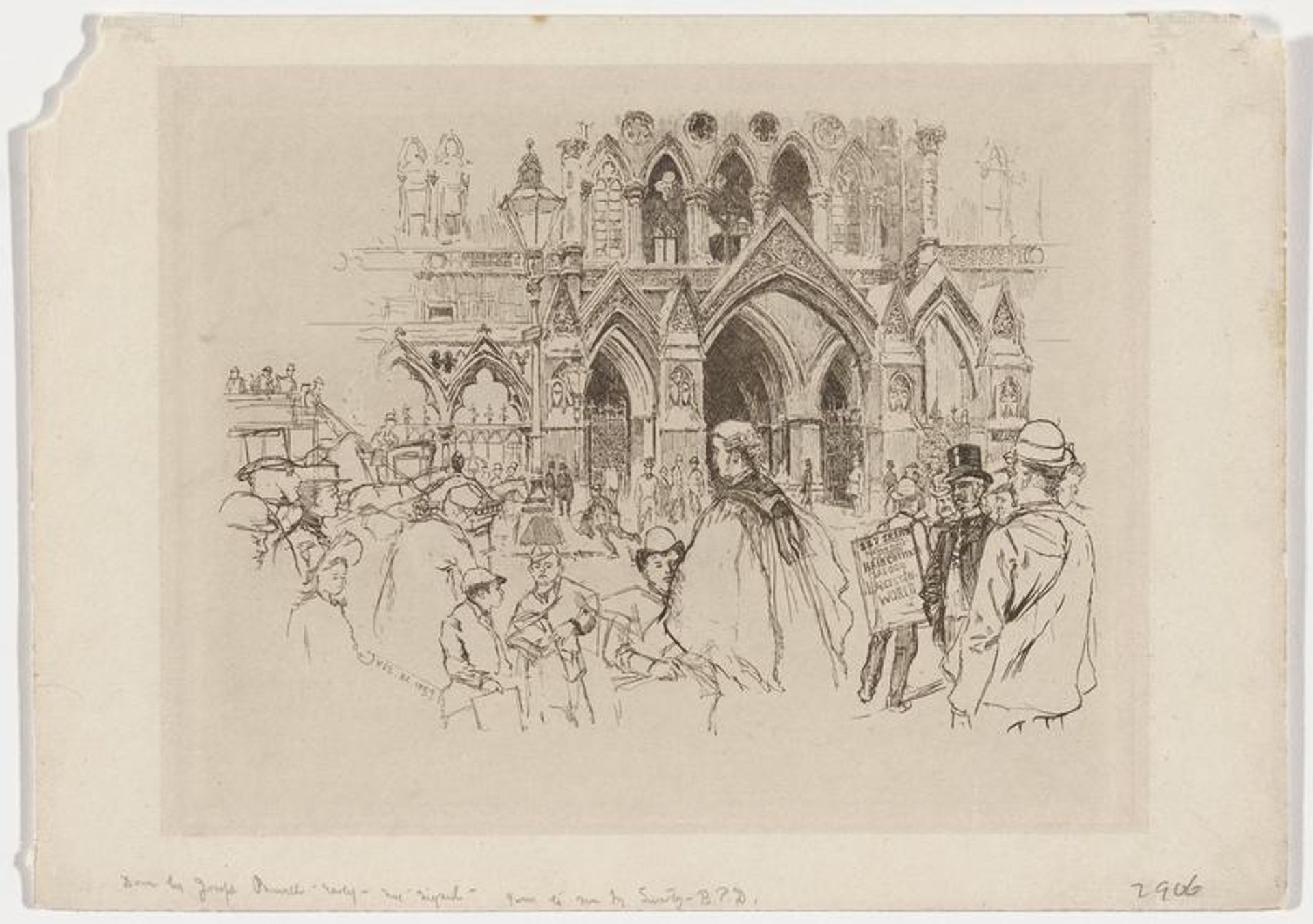 Untitled (London Street Scene) by Joseph Pennell