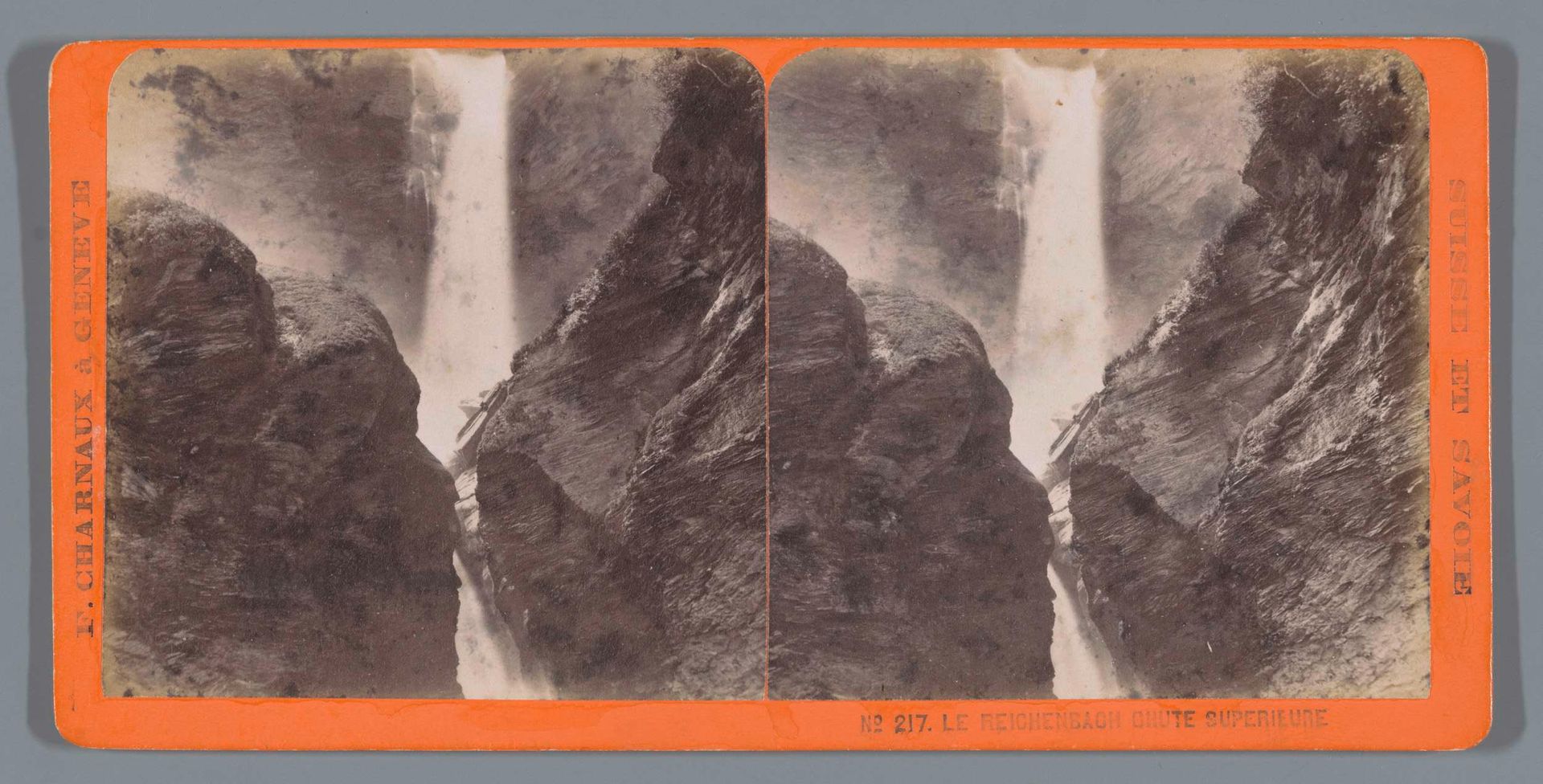 Gezicht op de Reichenbachwaterval by Florentin Charnaux