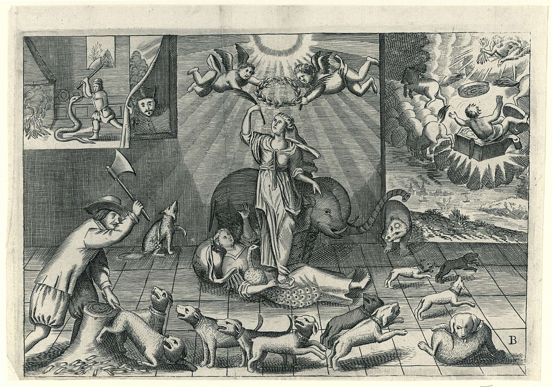 Spotprent op de Engelsen, 1673 by Anonymous