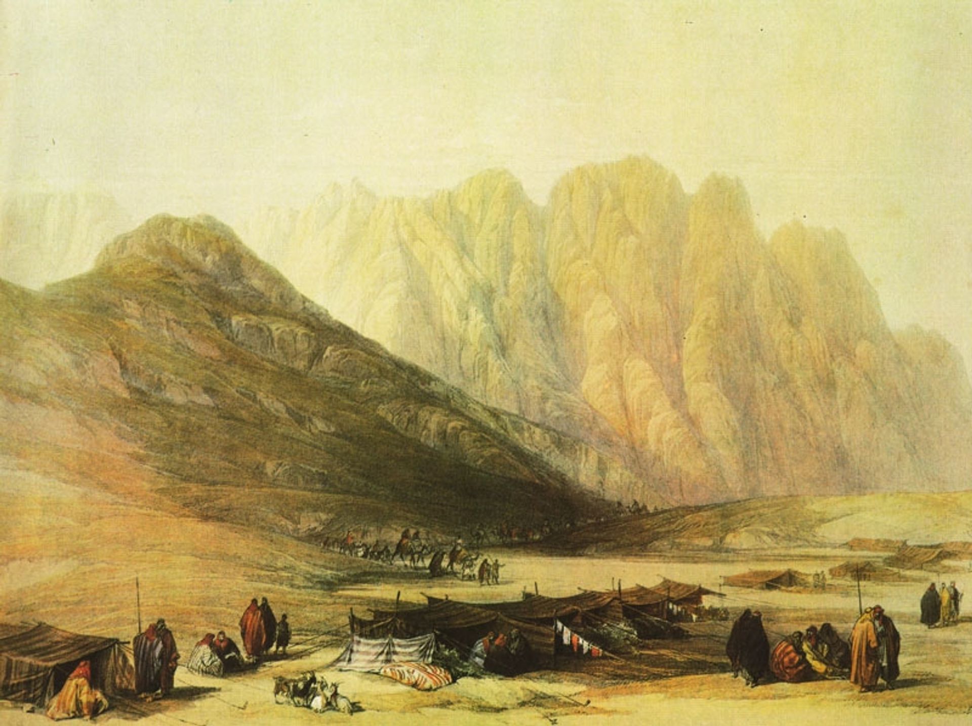 Encampment of the Oulad Said by David Roberts