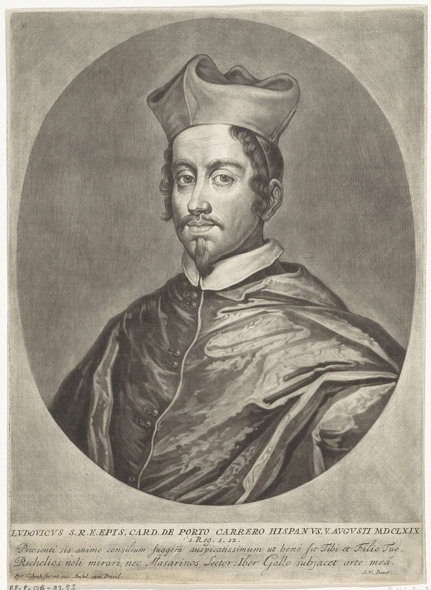 Portret van de karninaal Luis Manuel Fernández de Portocarrero by Pieter Schenk
