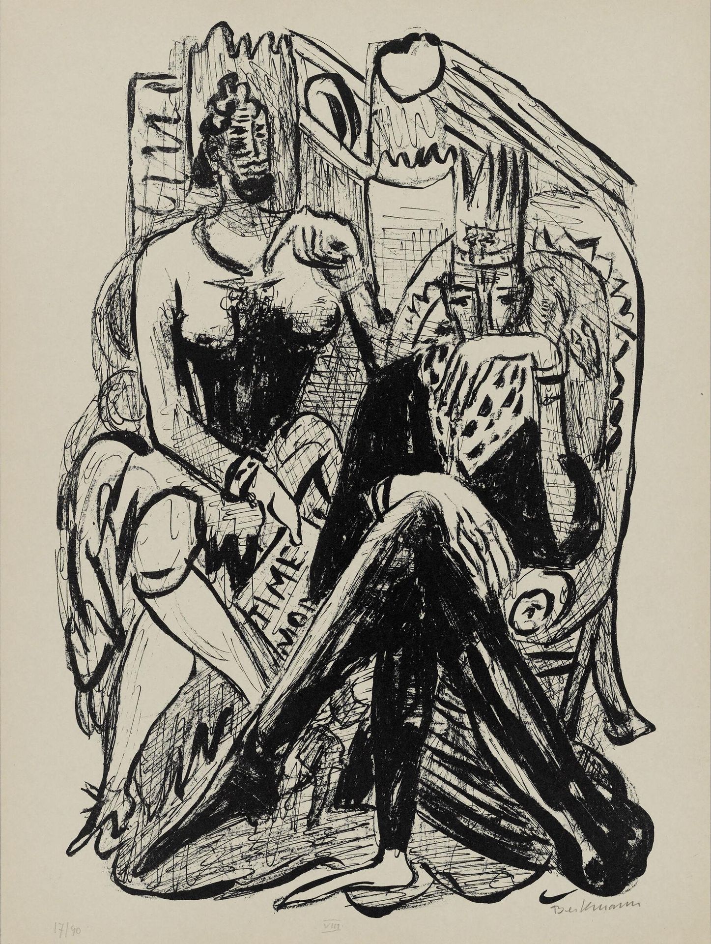 King and Demagogue by Max Beckmann