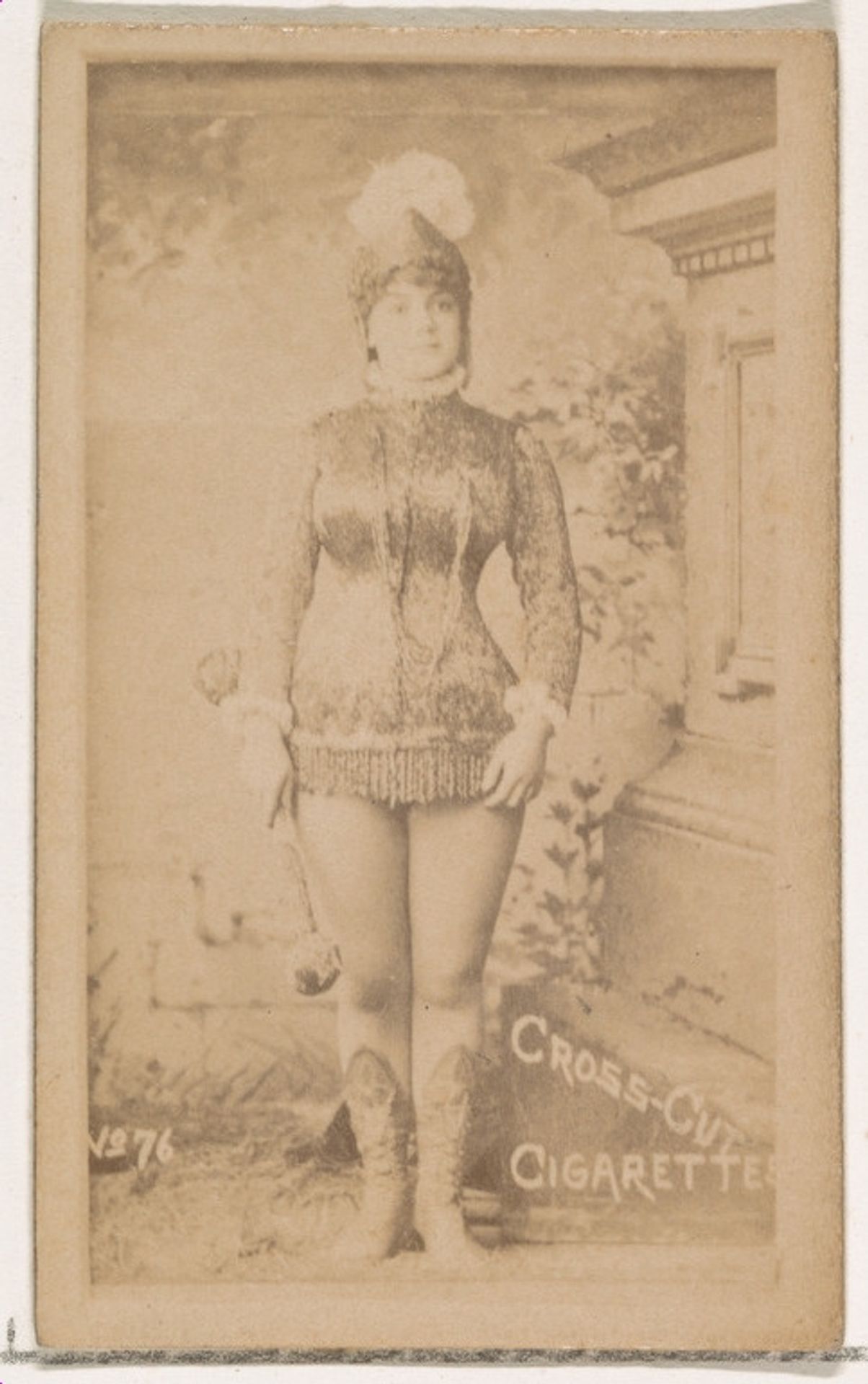 Card Number 76, from the Actors and Actresses series (N145-1) issued by Duke Sons & Co. to promote Cross Cut Cigarettes by W. Duke, Sons & Co.