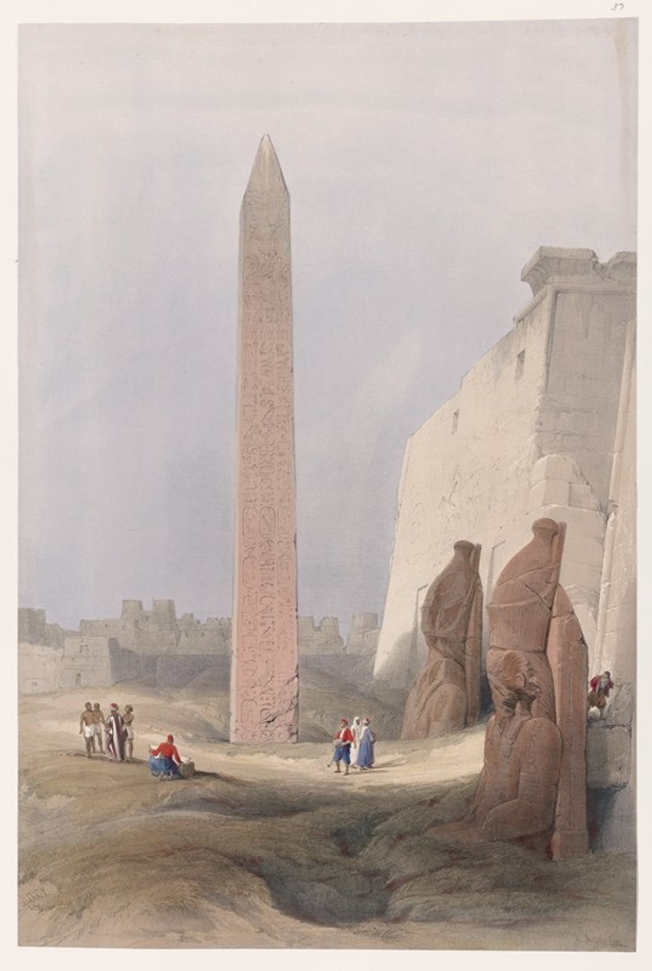 Luxor. Dec. 1st, 1838. by David Roberts