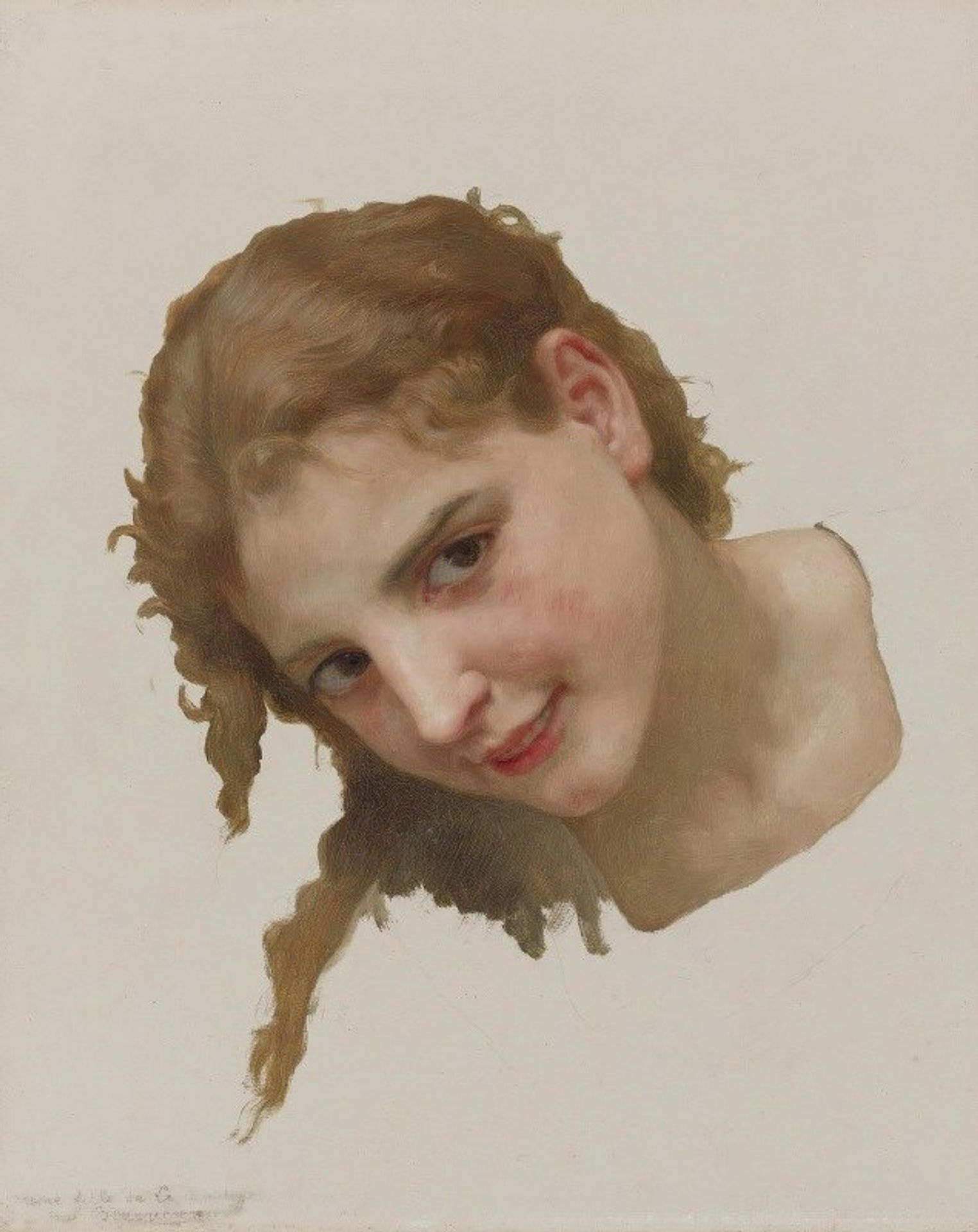 Jeune fille de la rochelle by William Bouguereau