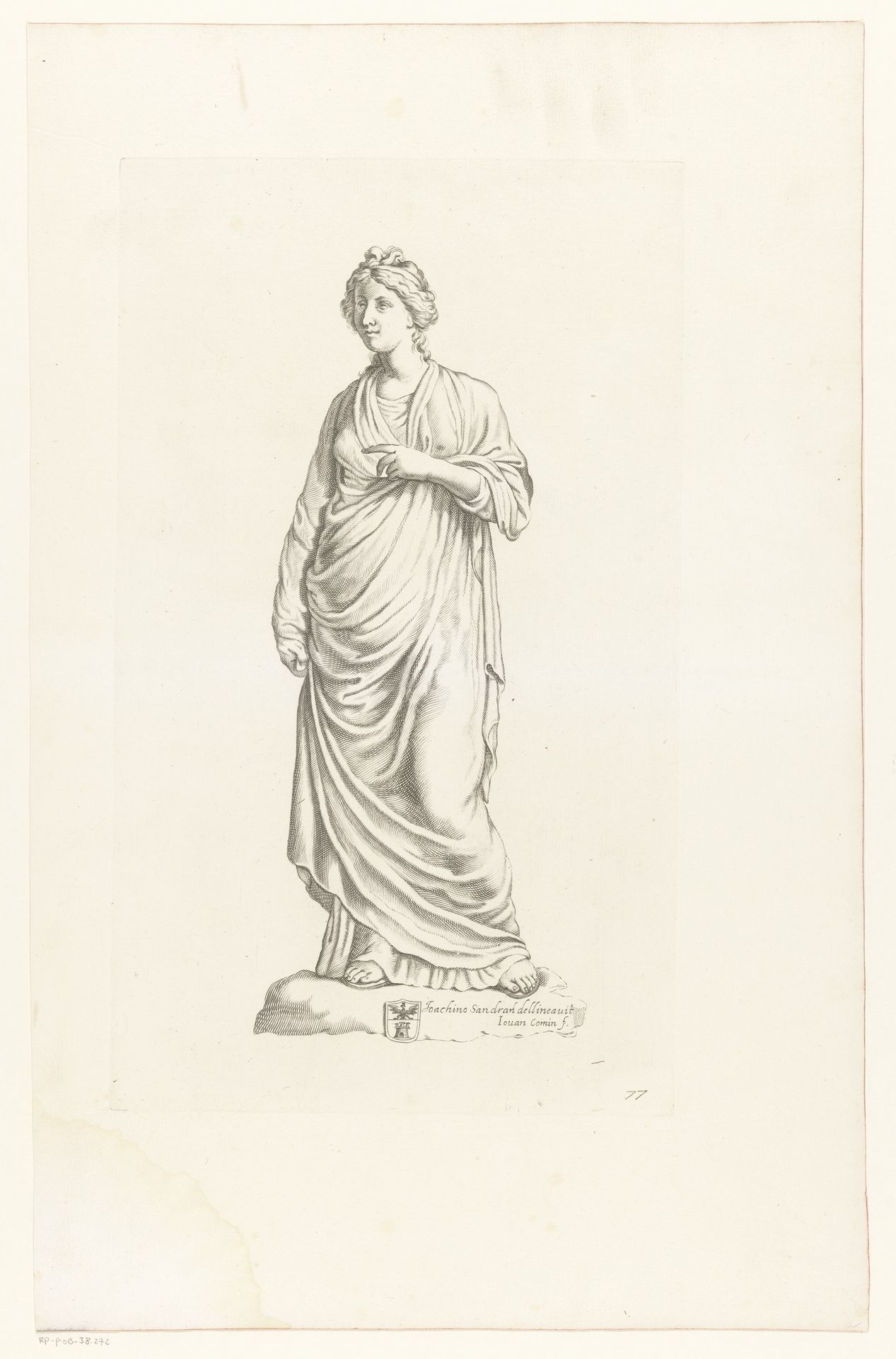 Standbeeld van een vrouw by Joan Comin