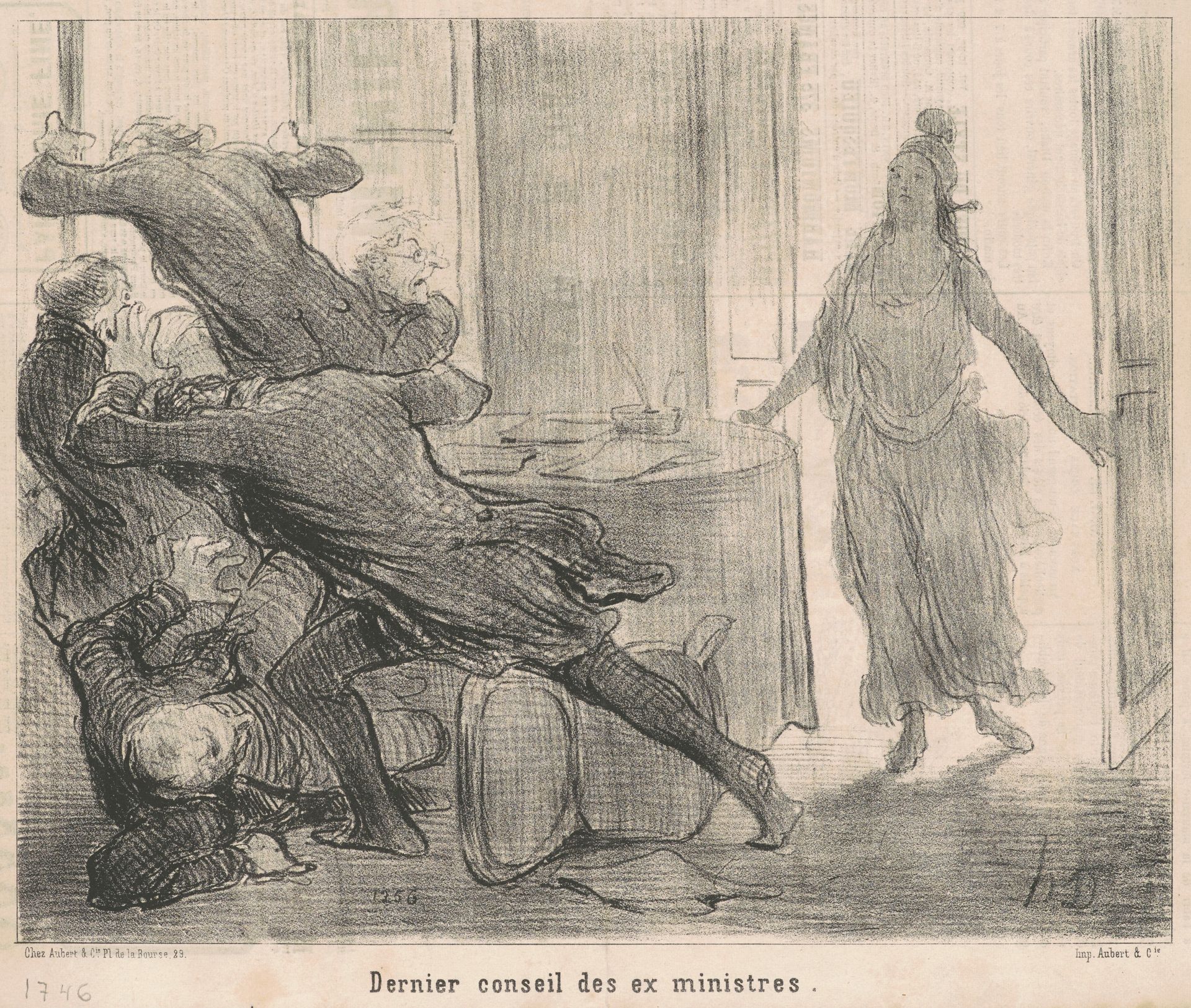 Dernier conseil des ex-ministres by Honoré Daumier