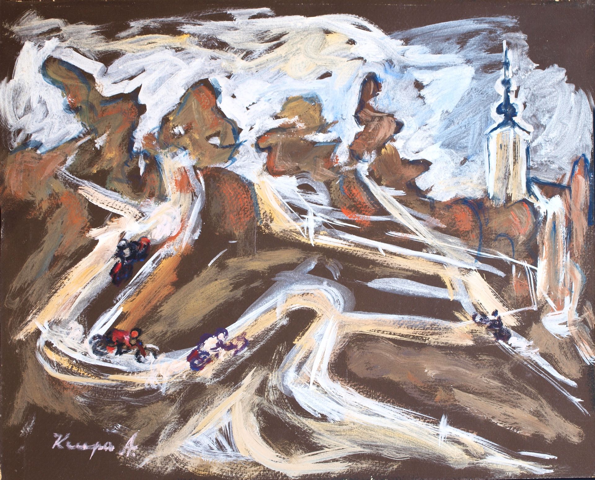 Motocross on Dubovac by Alfred Krupa