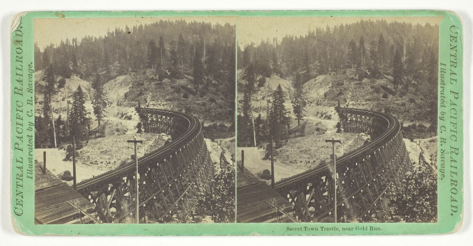 Secret Town Trestle, near Gold Run by Charles Roscoe Savage