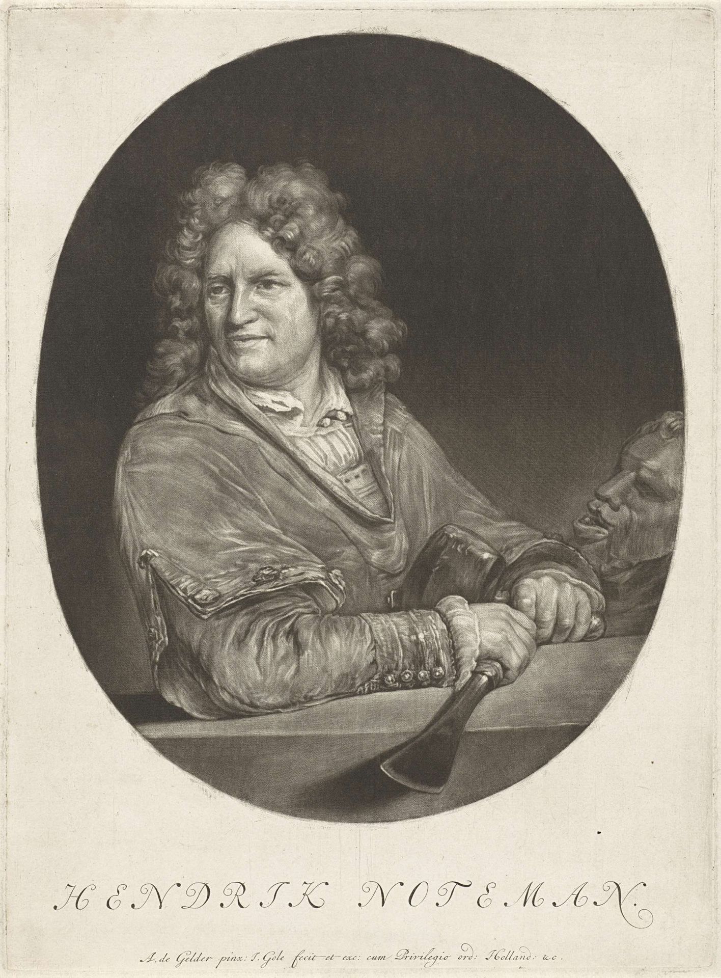 Portret van Hendrik Noteman by Jacob Gole