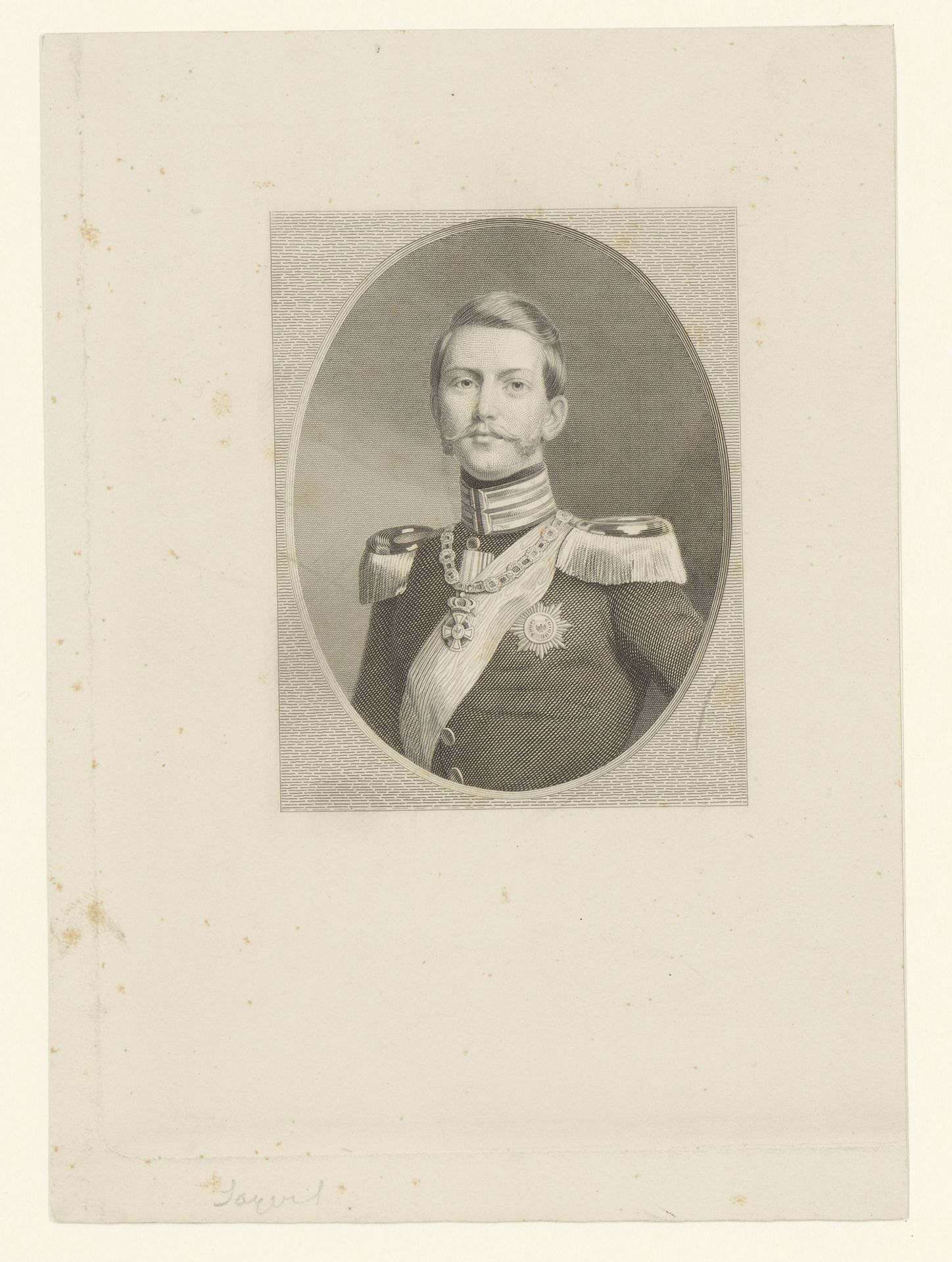 Portret van Frederik III van Pruisen by Hermann Sagert