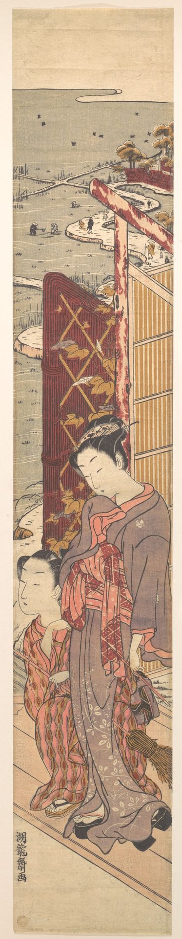 The Rustic Pavilion by Isoda Koryūsai