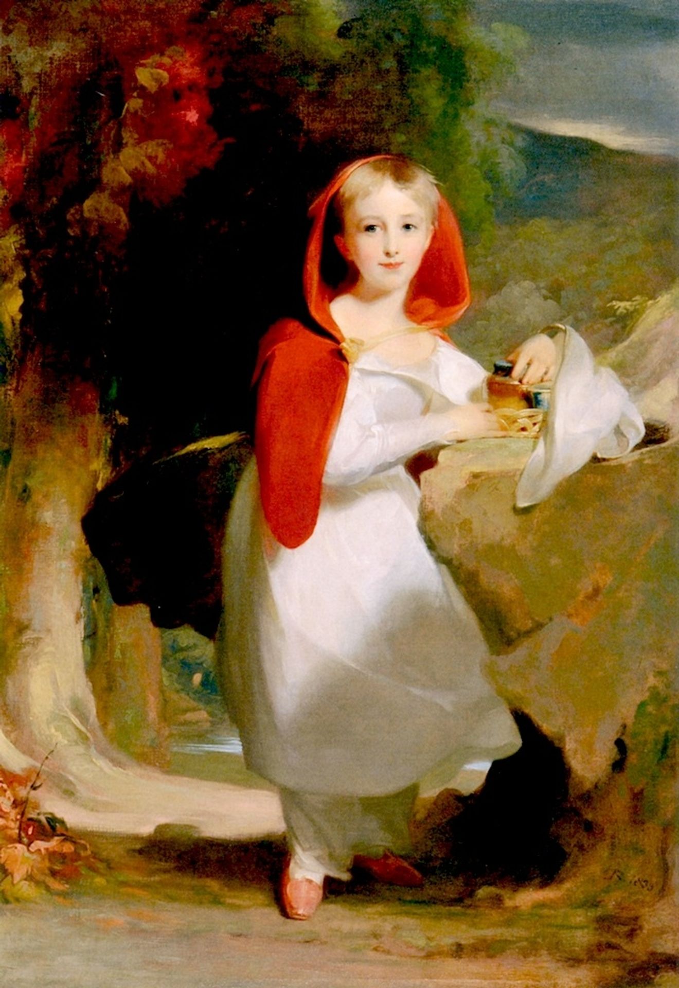 Sarah Esther Hindman as Little Red Riding Hood - Thomas Sully | Artera