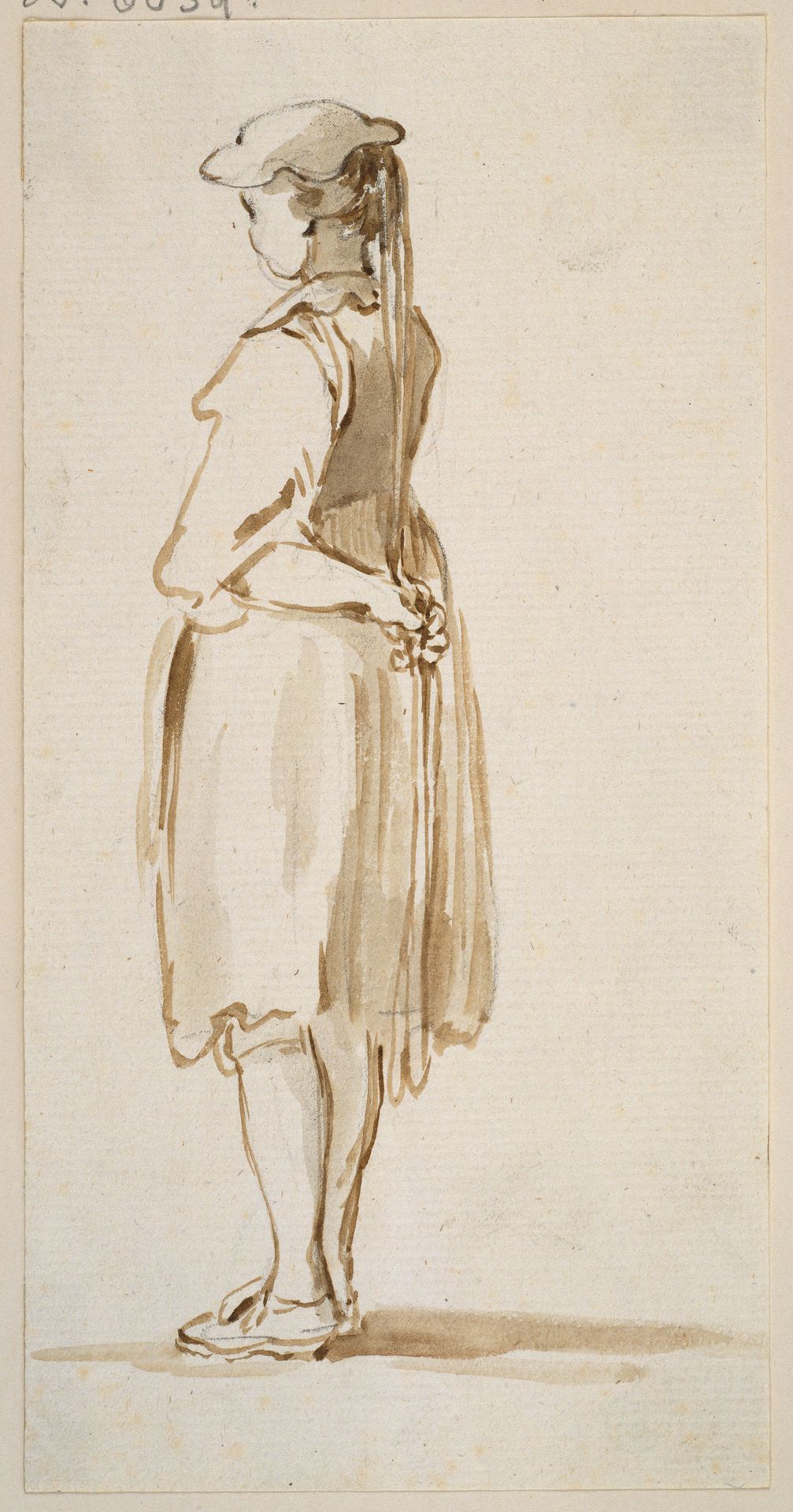 Stehendes Mädchen in Tracht by Georg Melchior Kraus