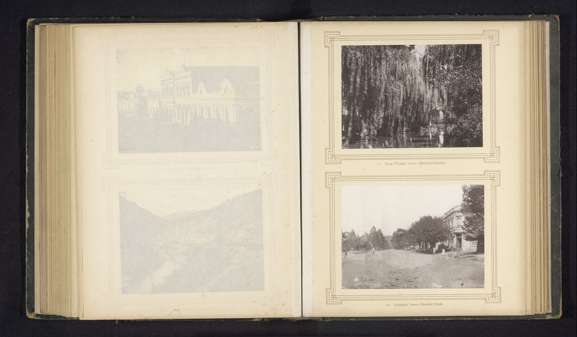 ['King Williams Town-Botanical gardens', "Graham's Town-Beaufort Street"] by Sam Alexander