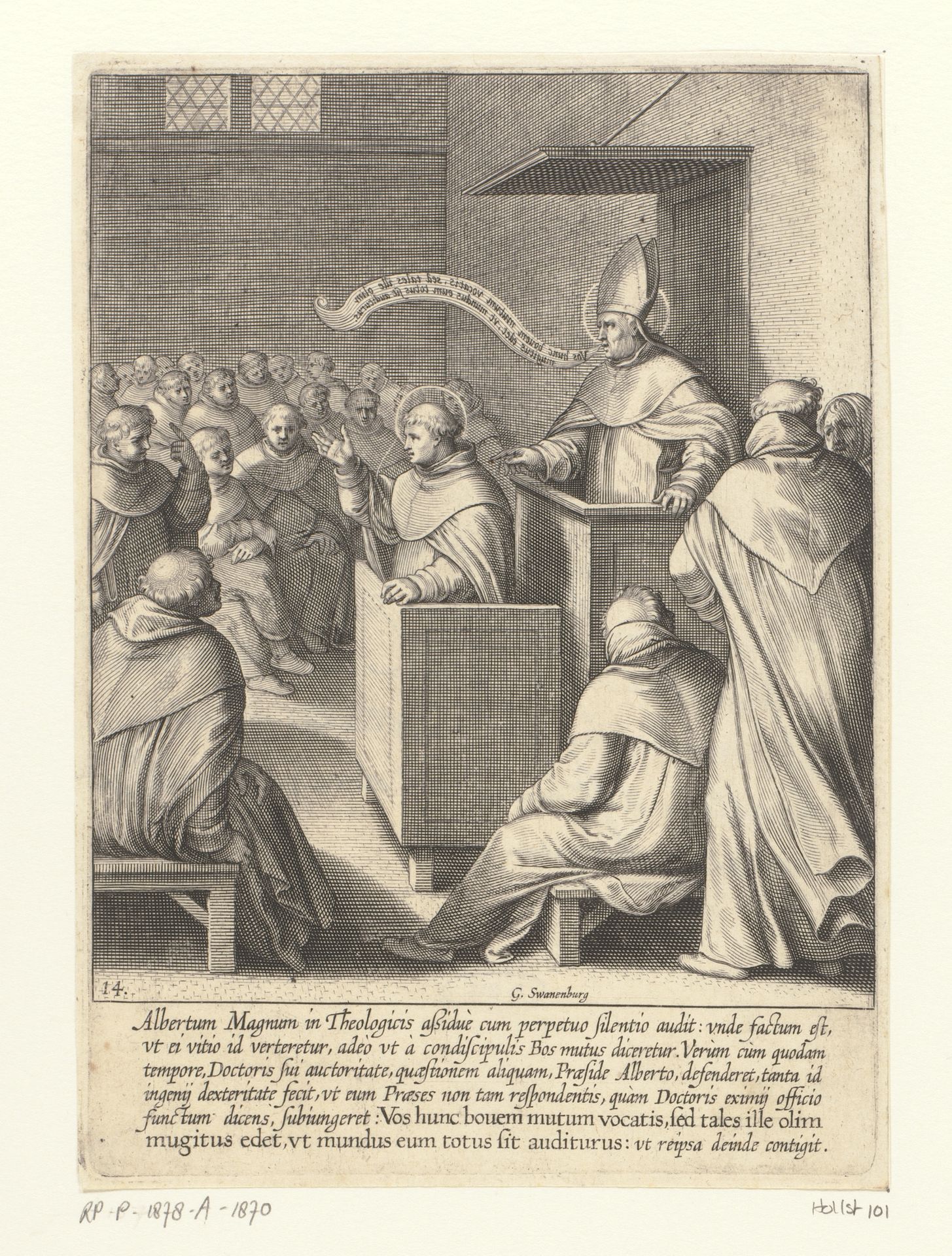 Albertus Magnus preekt by Willem van Swanenburg