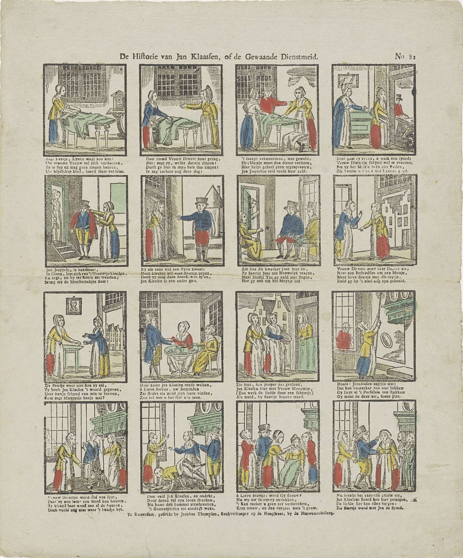 De Historie van Jan Klaassen, of de Gewaande Dienstmeid by Jacobus Thompson