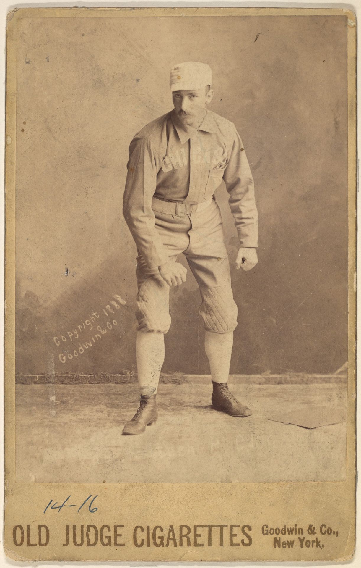 George Van Haltren, Chicago, from the series Old Judge Tobacco by Goodwin & Company