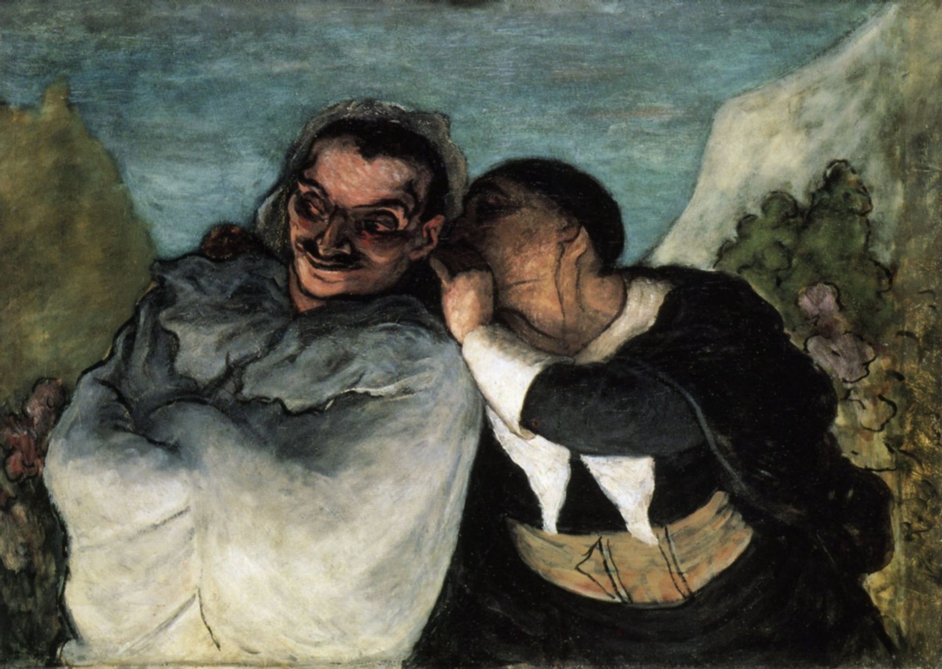 Crispin and Scapin by Honoré Daumier
