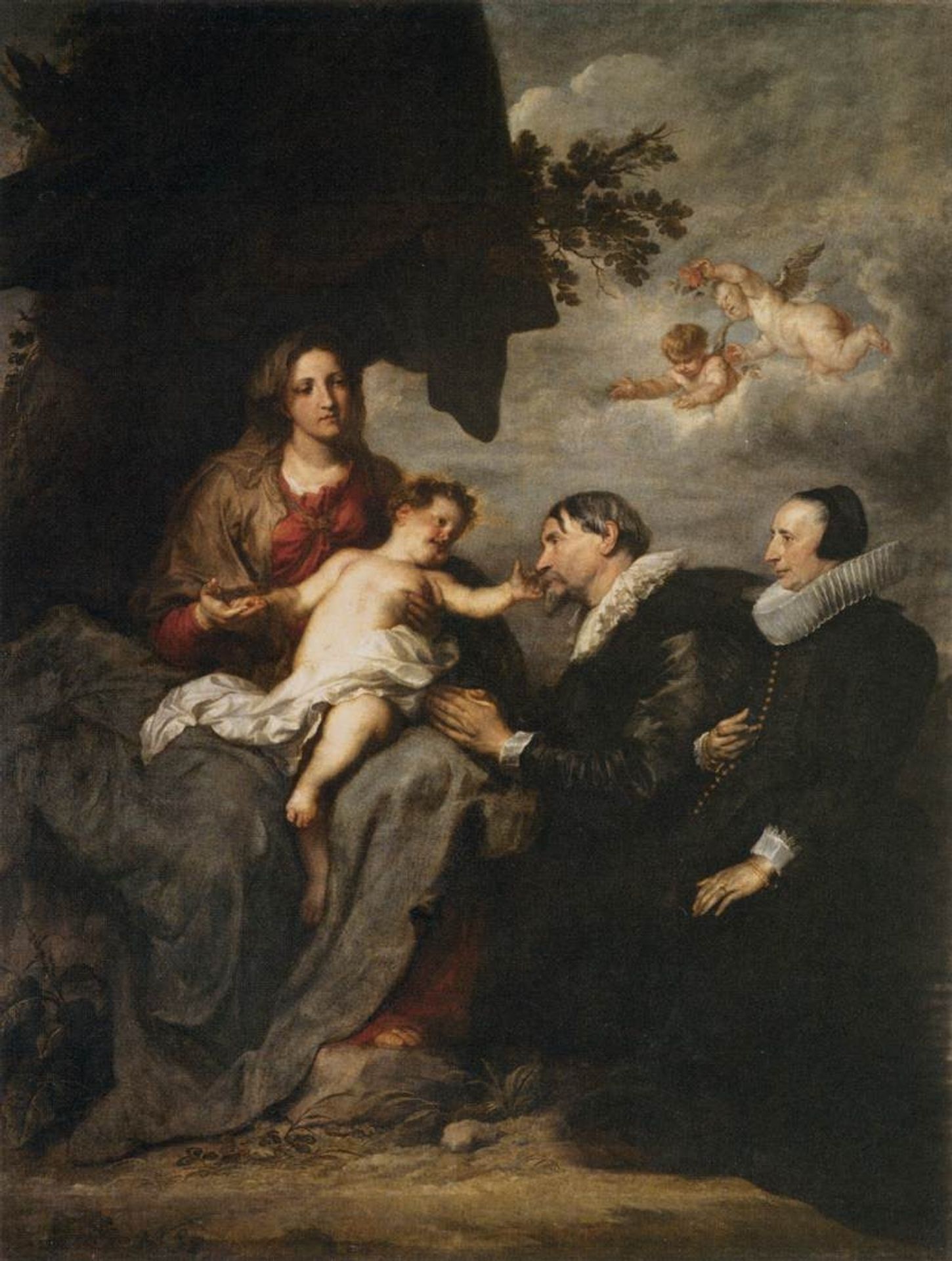Virgin with Donors by Anthony van Dyck