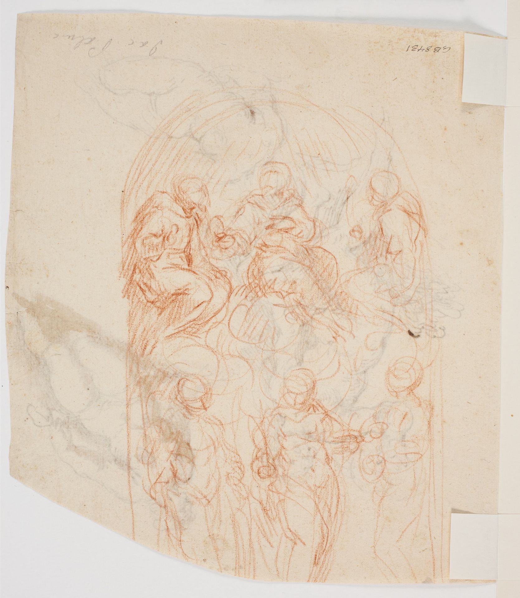 A sketch for an altarpiece with six saints by Jacopo Palma (il Giovane)