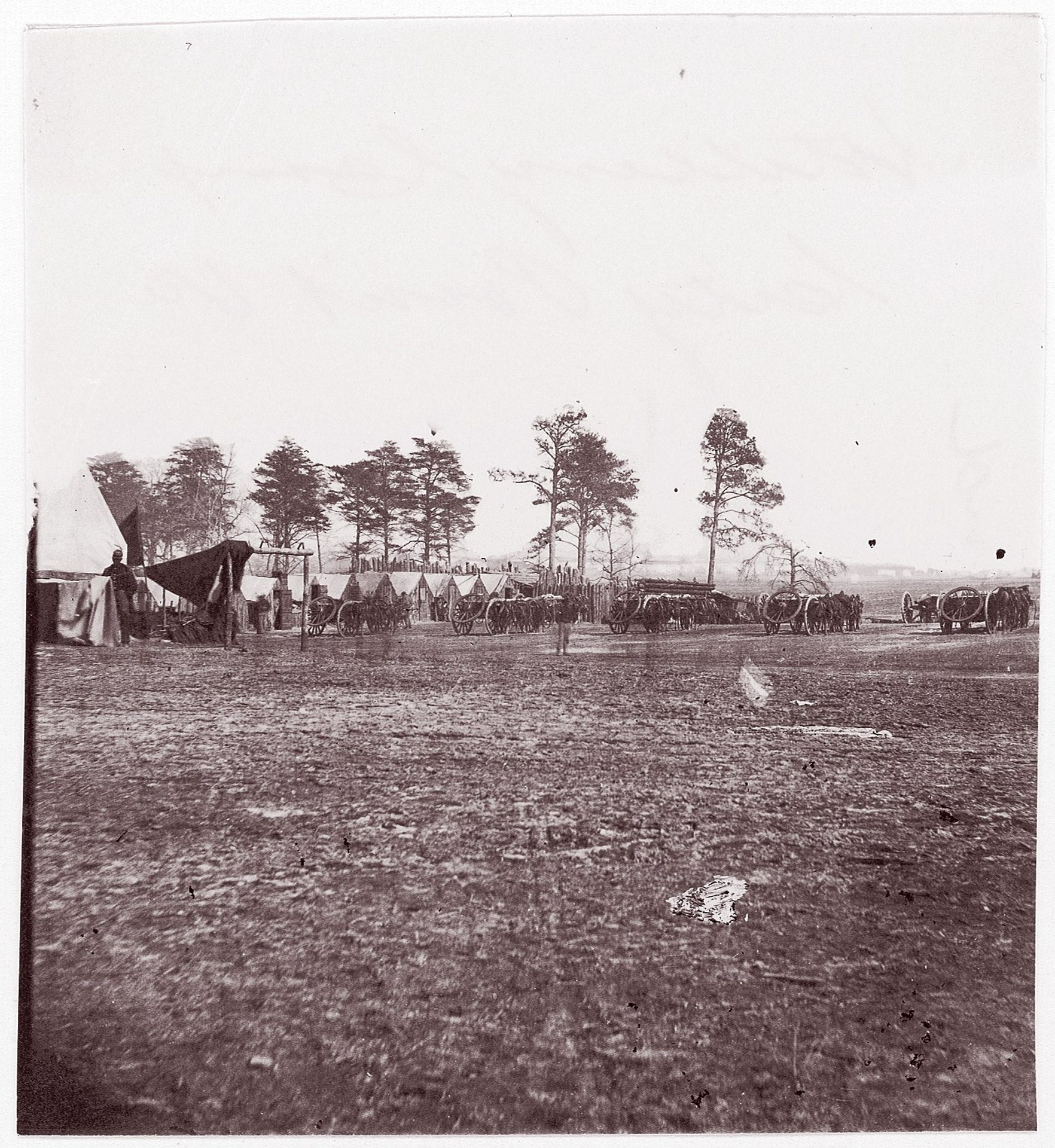 [Artillery Camp, City Point, Virginia] by Andrew Joseph Russell