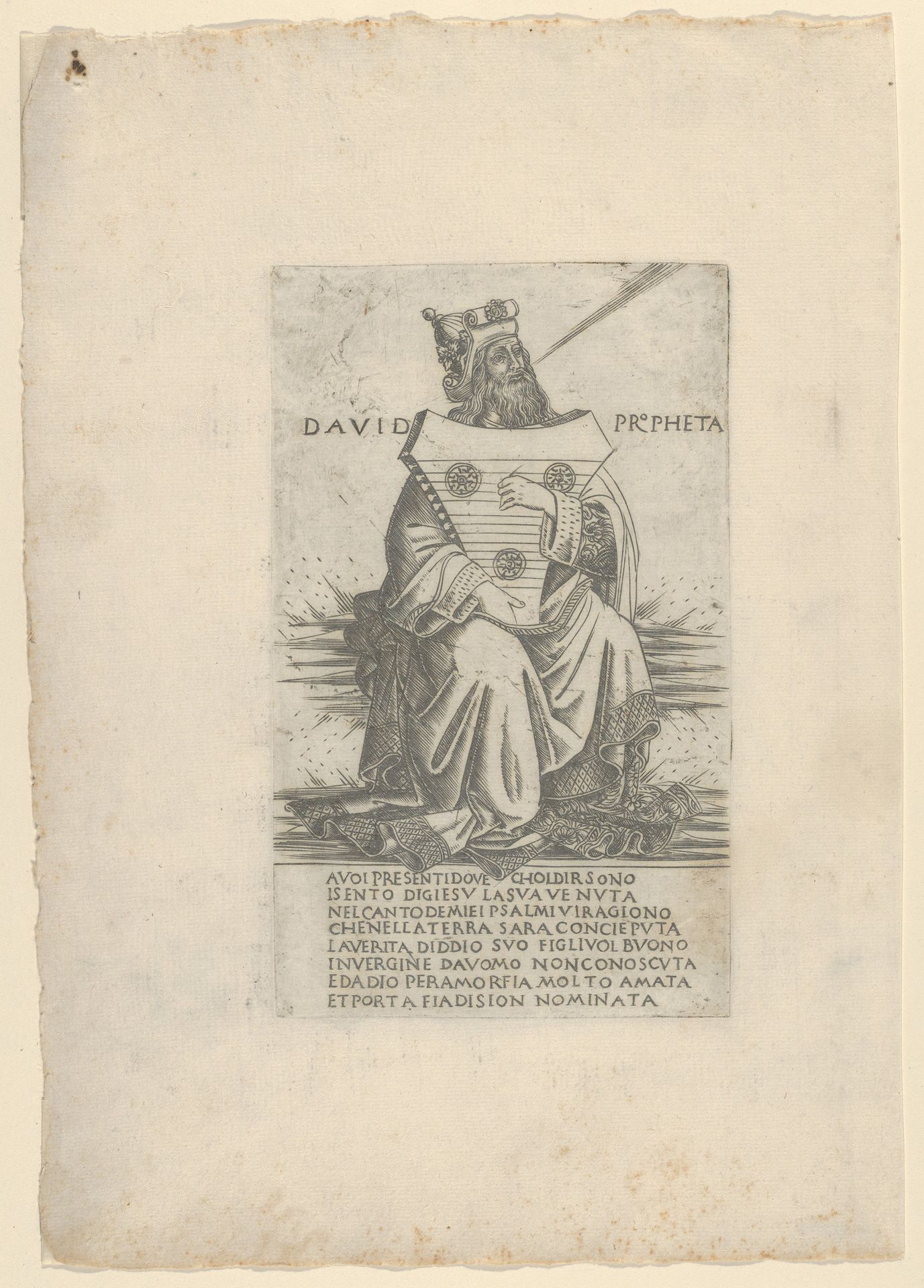 The Prophet David, from Prophets and Sibyls by Francesco Rosselli