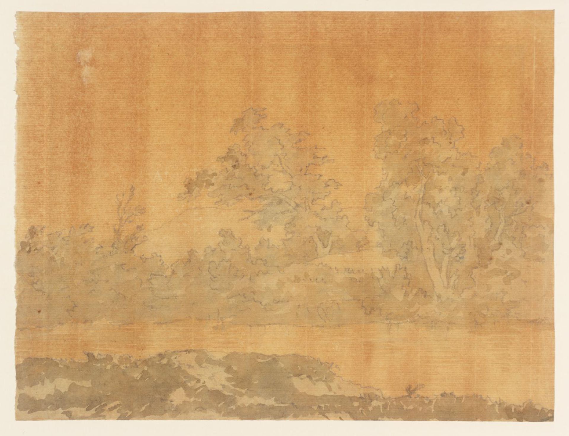 Trees over a Pool by Alexander Cozens