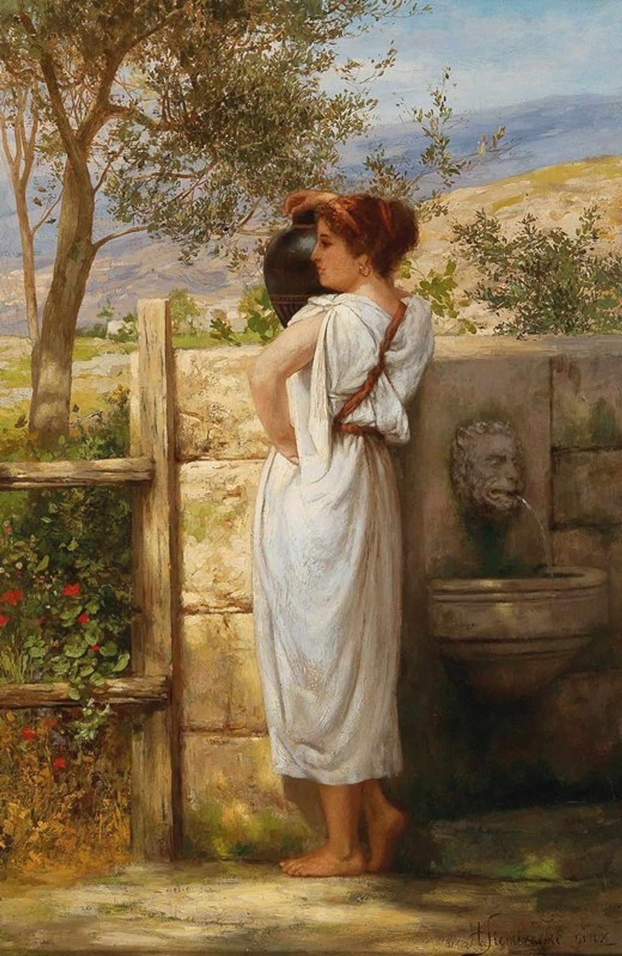 By the fountain II by Henryk Siemiradzki