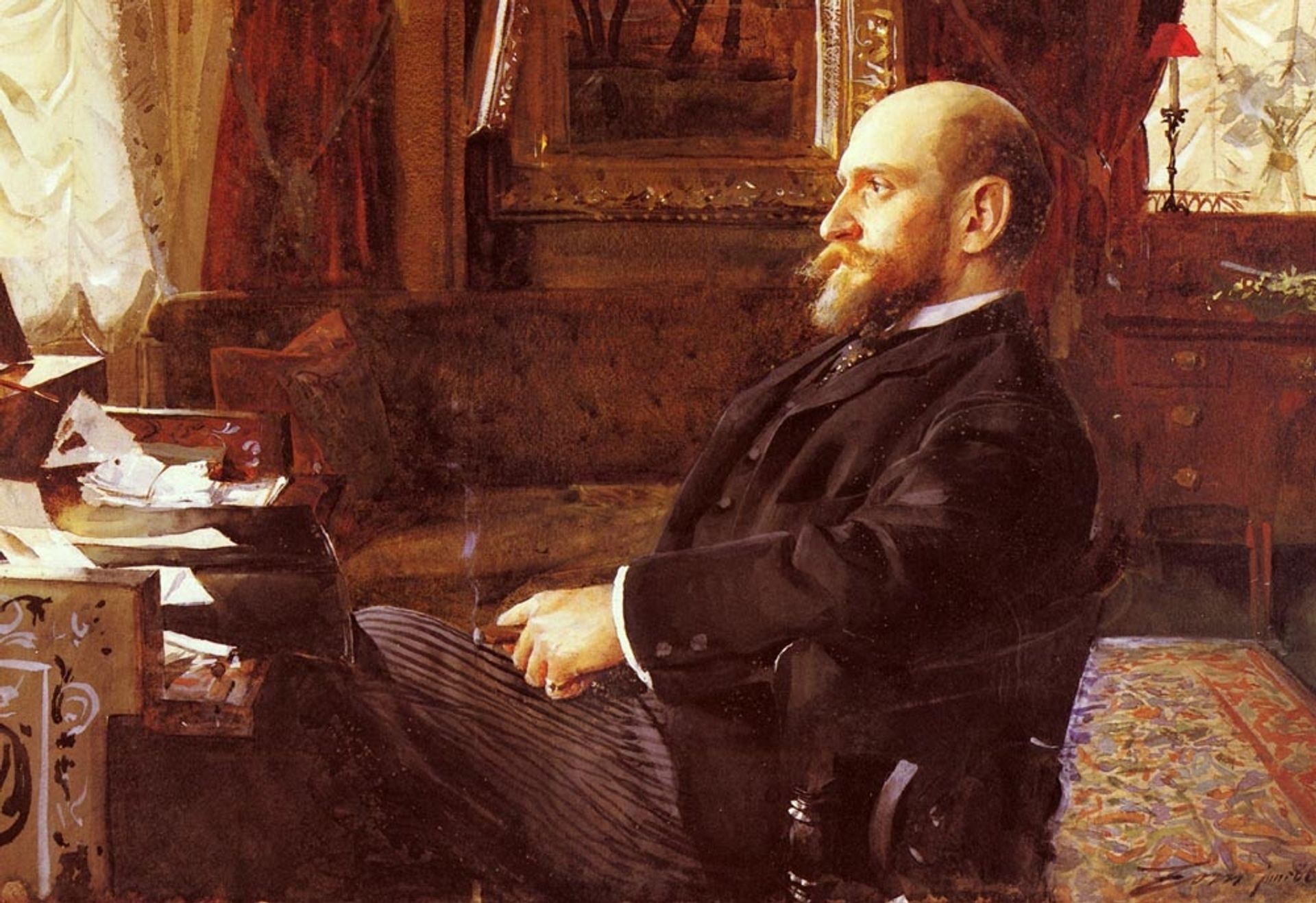 Ernest Cassel by Anders Zorn