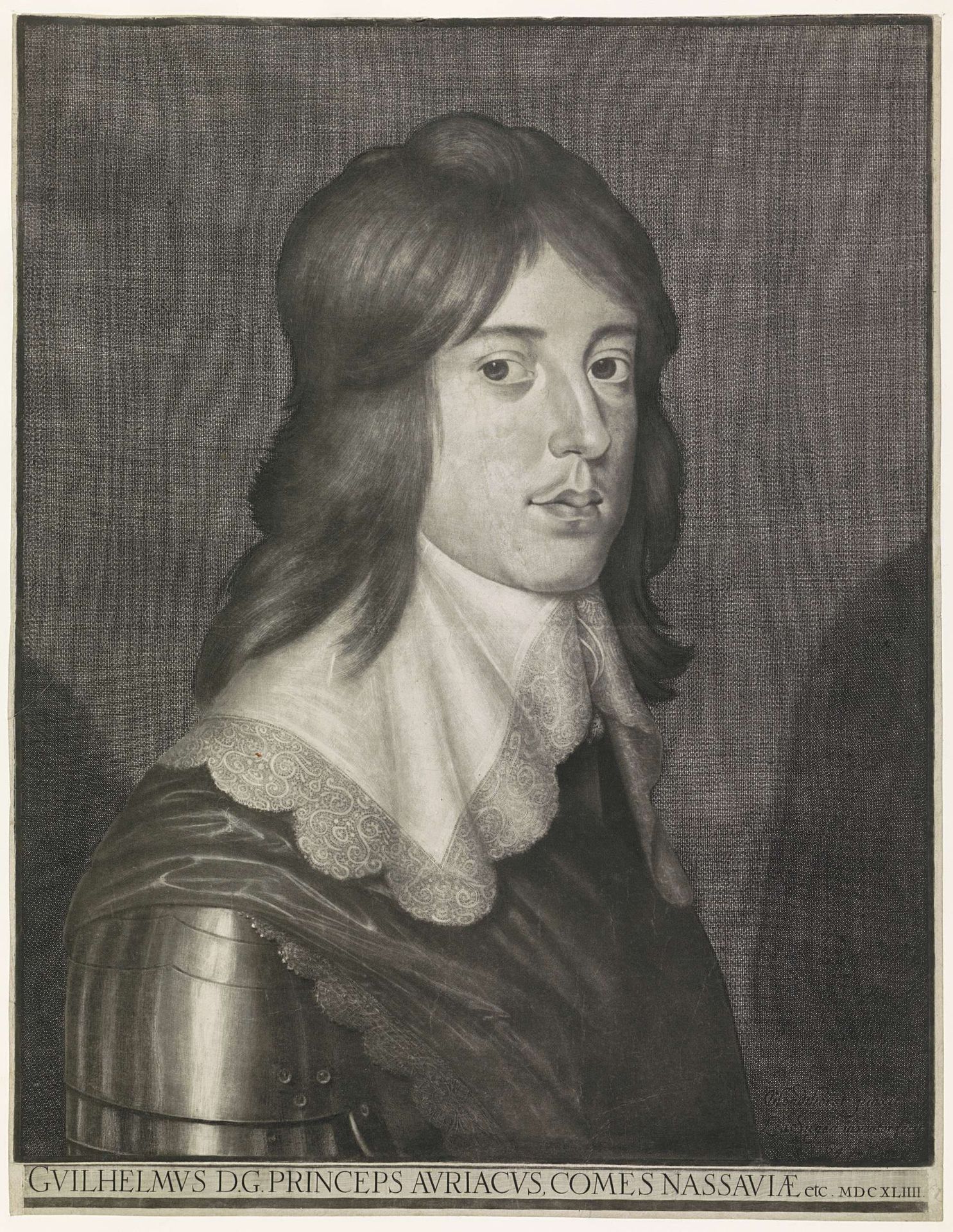 Portret van Willem II, prins van Oranje by Ludwig von Siegen