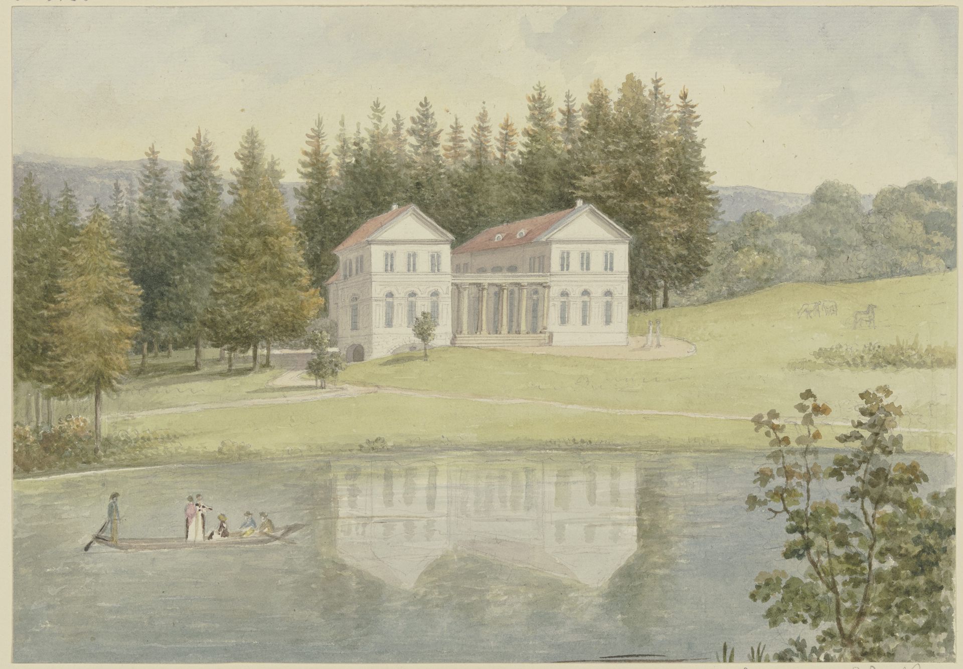 See in Wilhelmstal bei Eisenach by Georg Melchior Kraus