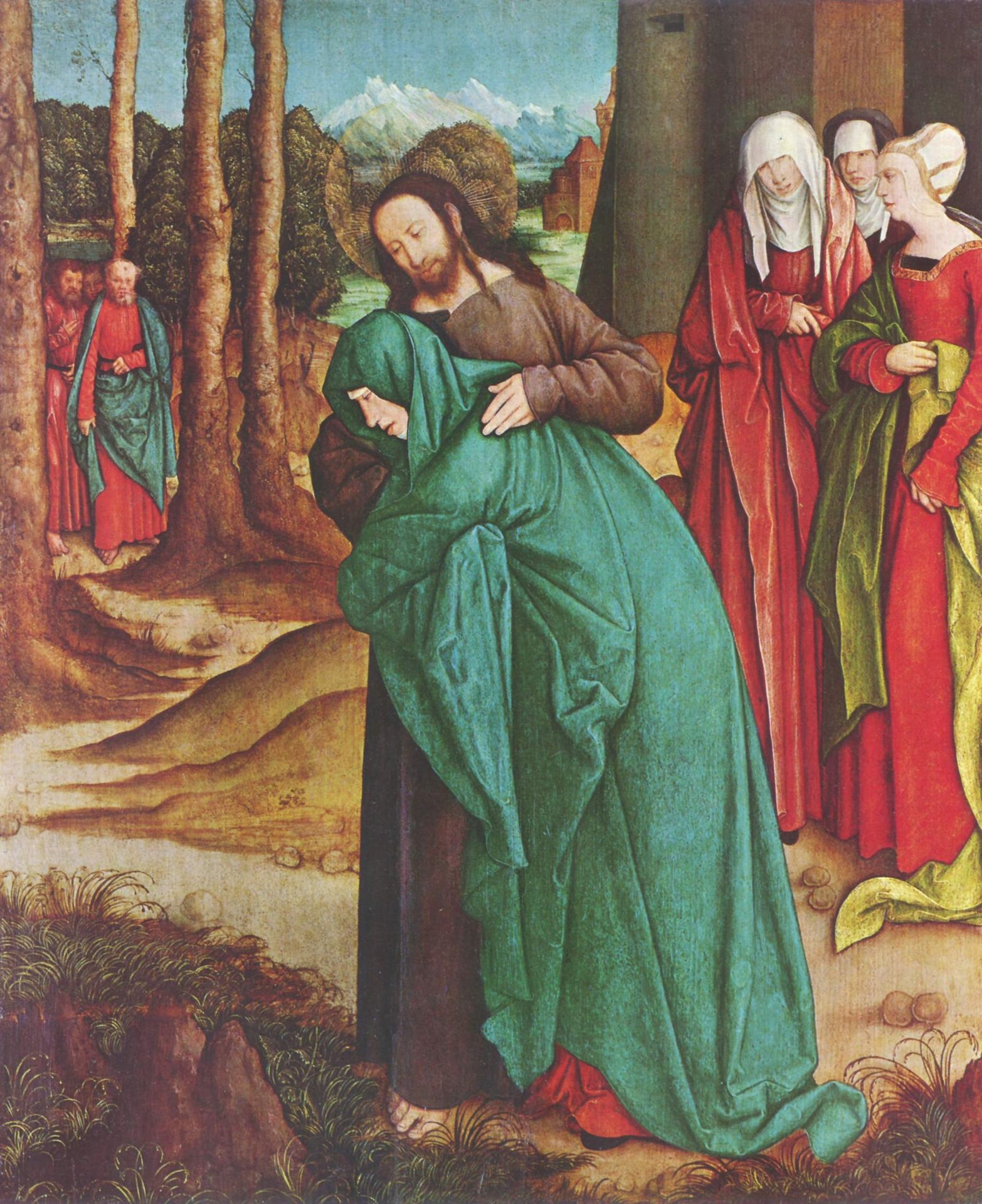 Christ Taking Leave of His Mother by Bernhard Strigel