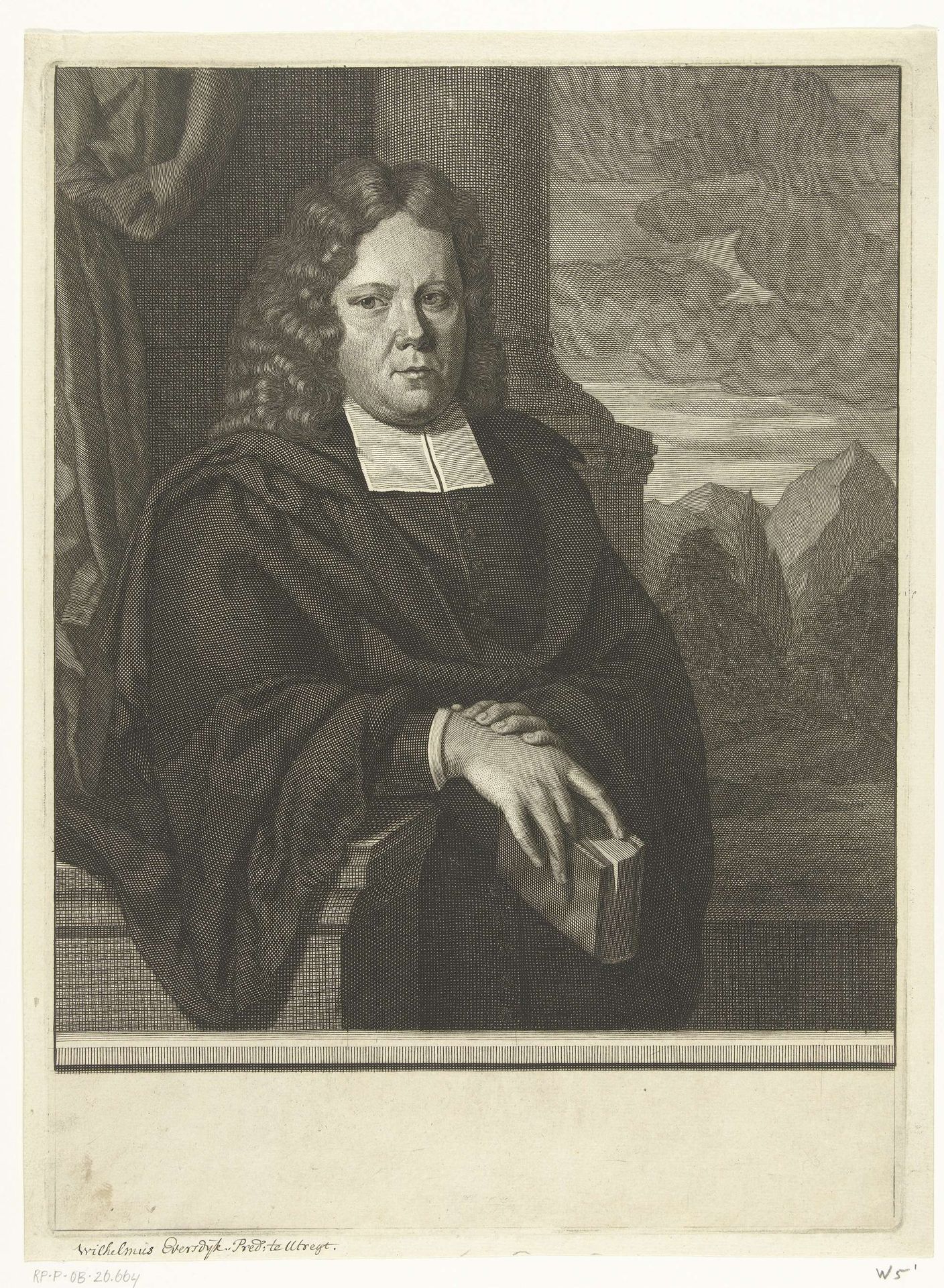 Portret van Wilhelmus Eversdijk by Abraham de Blois