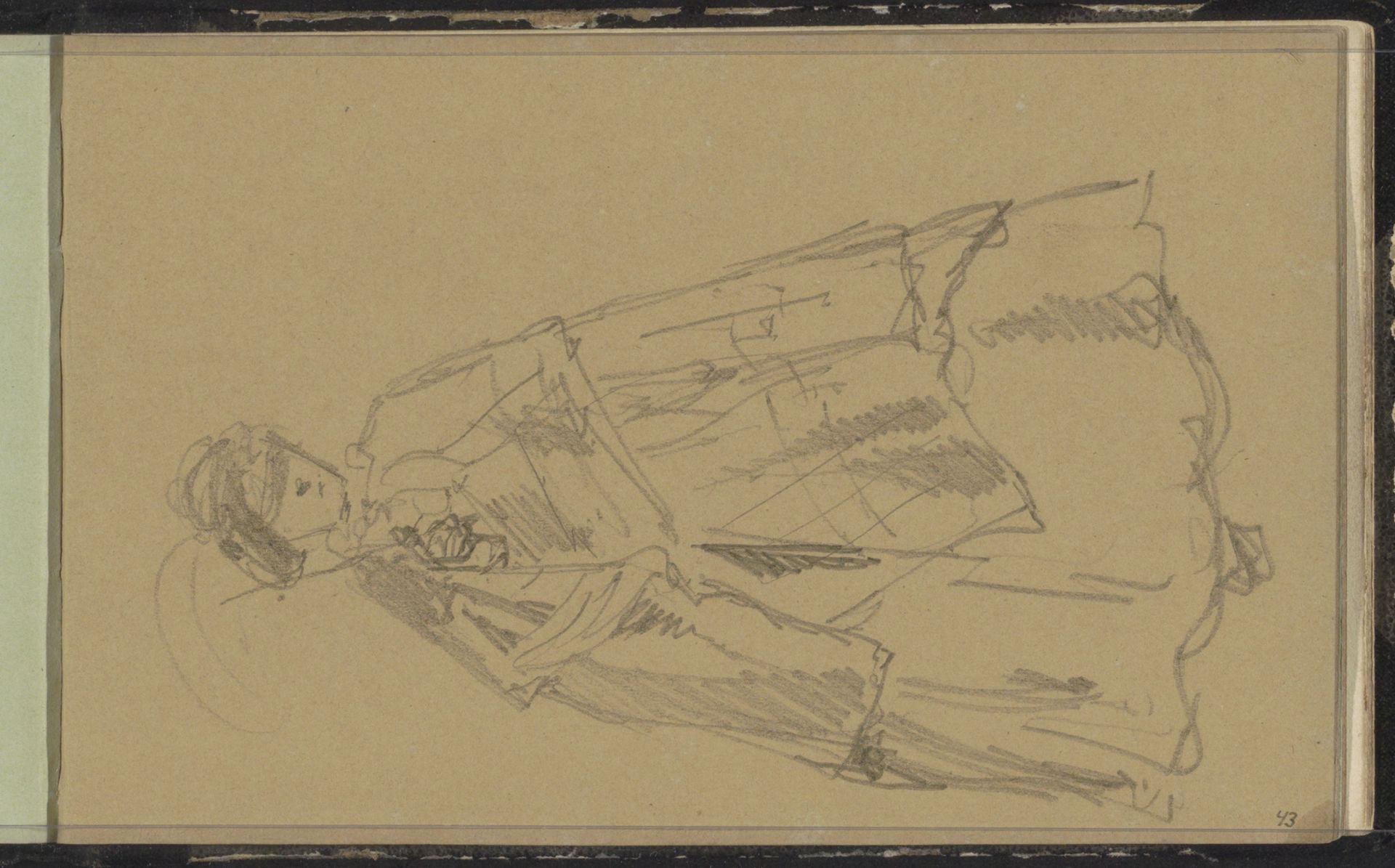 Vrouw met een parasol by Cornelis Springer