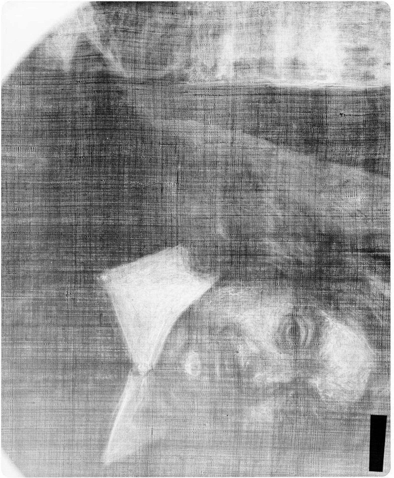 X-radiograph(s) of "Portrait of a Man" by Artist of original: Jan Lievens