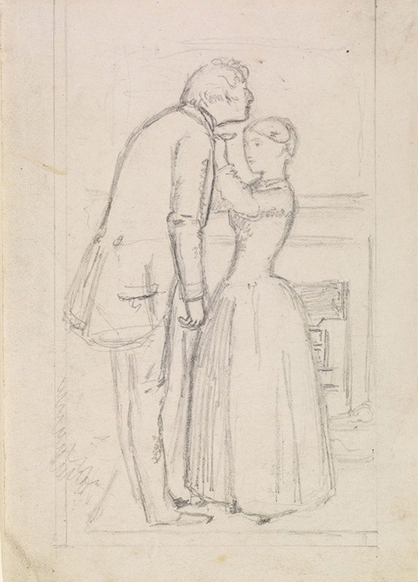 Wilkie Collins’s Mr Wrays Cash-Box – Figure Sketch by Sir John Everett Millais