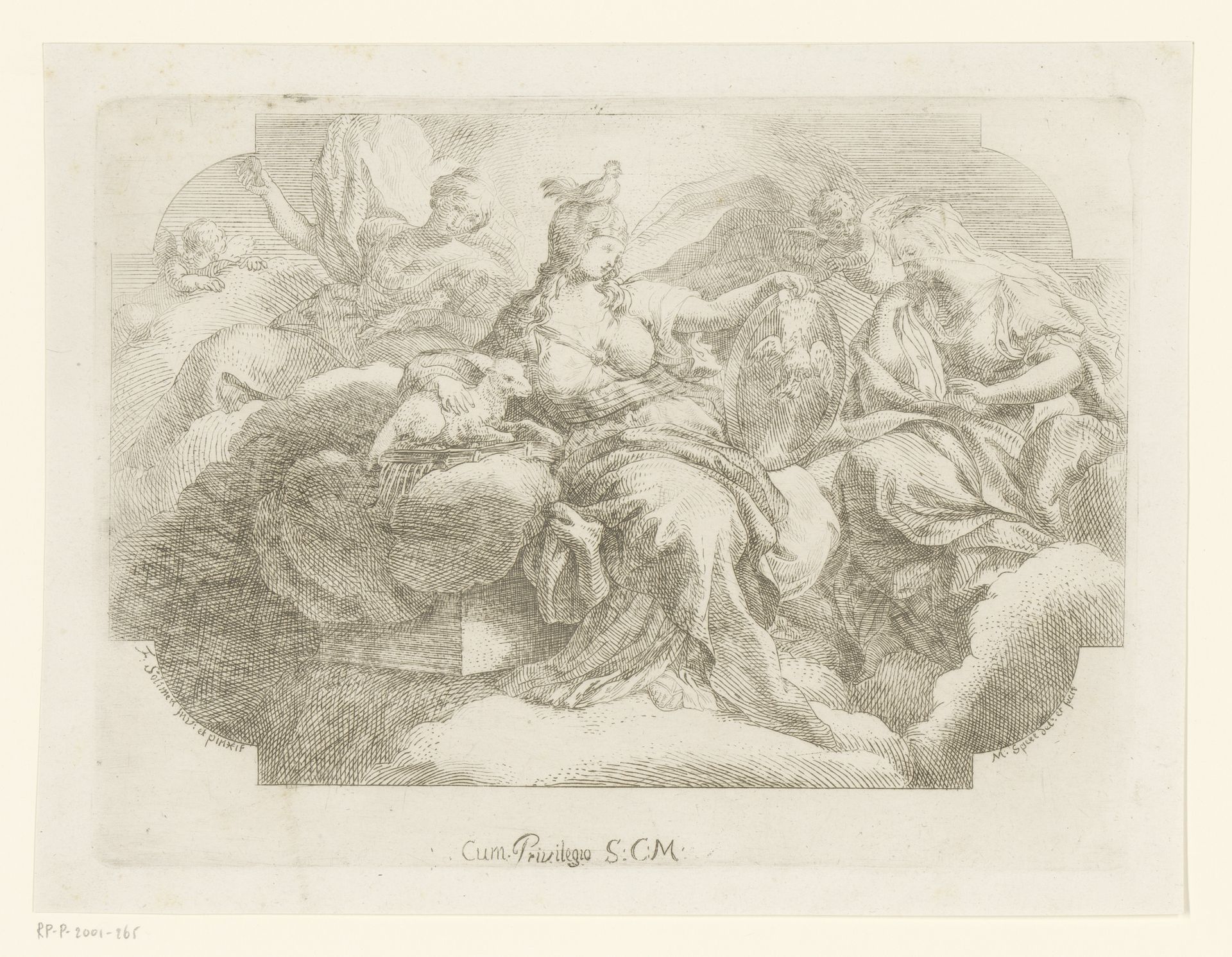 Allegorische voorstelling met Goddelijke Wijsheid by Martin Speer