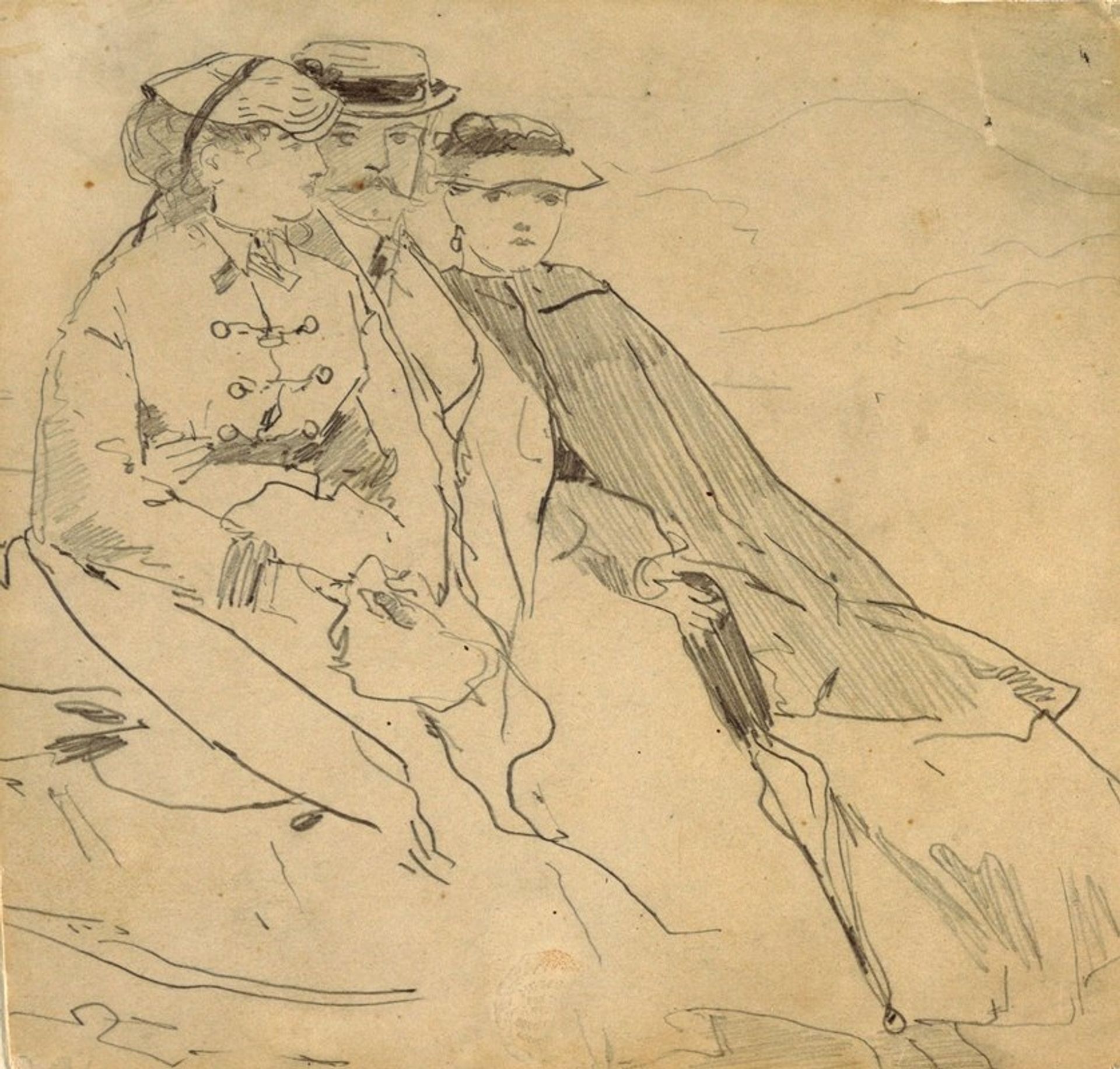 Three Figures by Winslow Homer