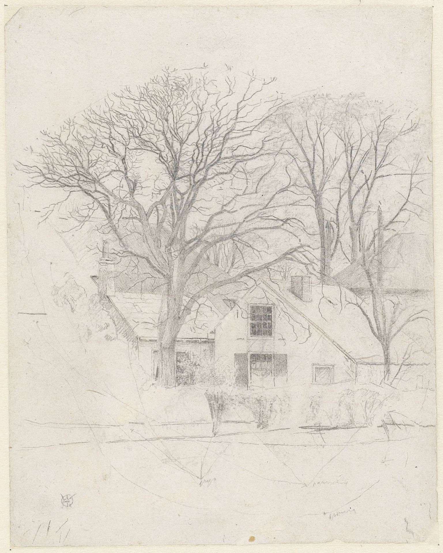 Boerderij bij Velzen by Gerrit Willem Dijsselhof