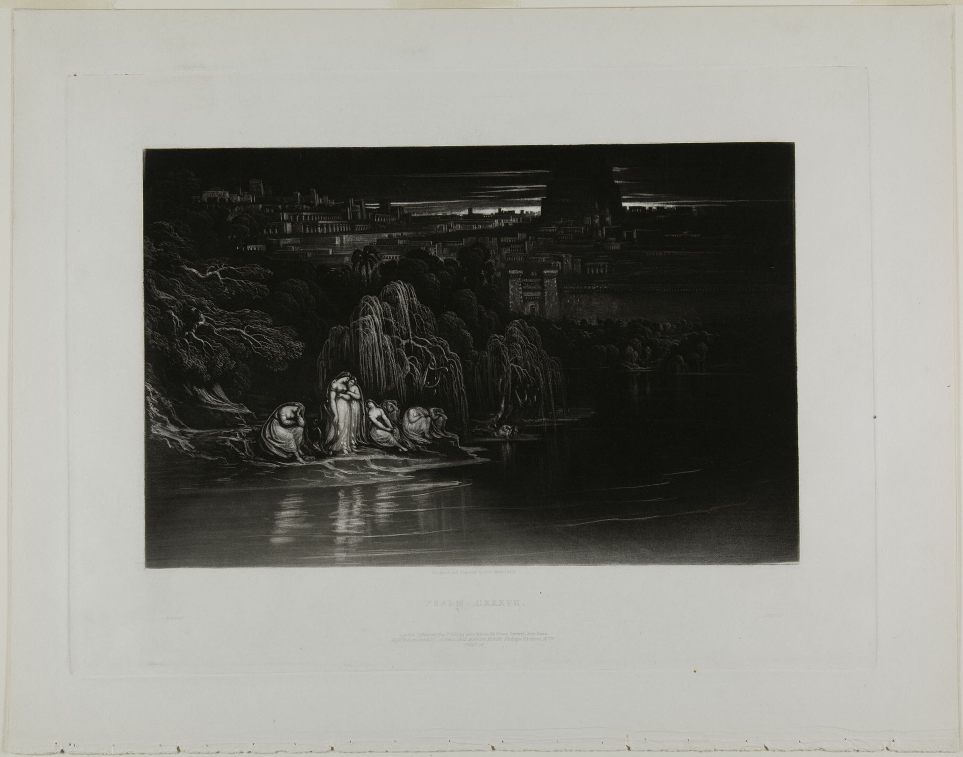 Psalm CXXXVII, from Illustrations of the Bible by John Martin